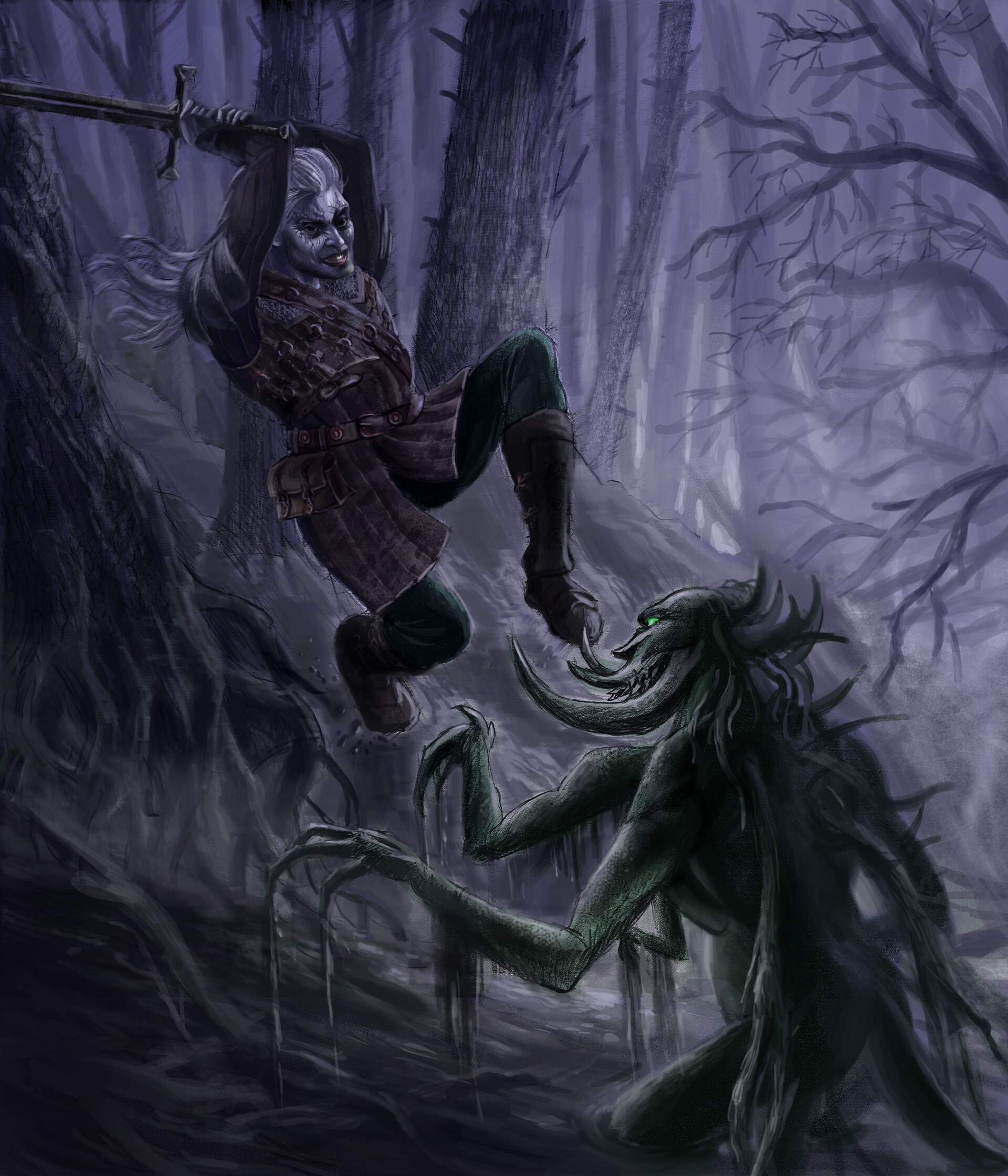 Fan art de The Witcher par Telamon