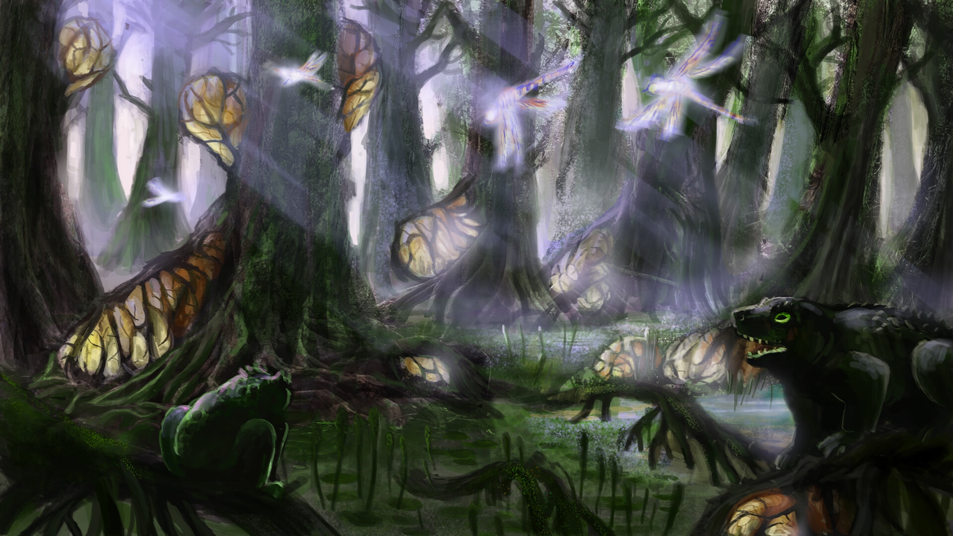 Les marécages de Satoum par Telamon