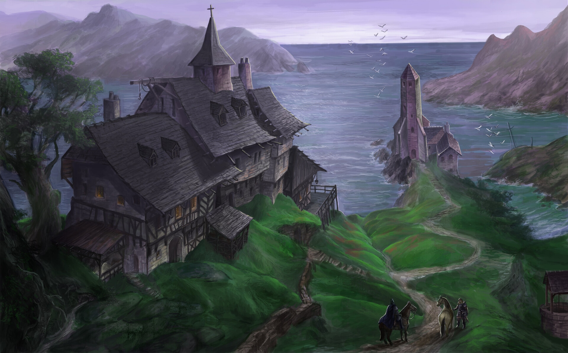 Auberge en bord de mer par Telamon