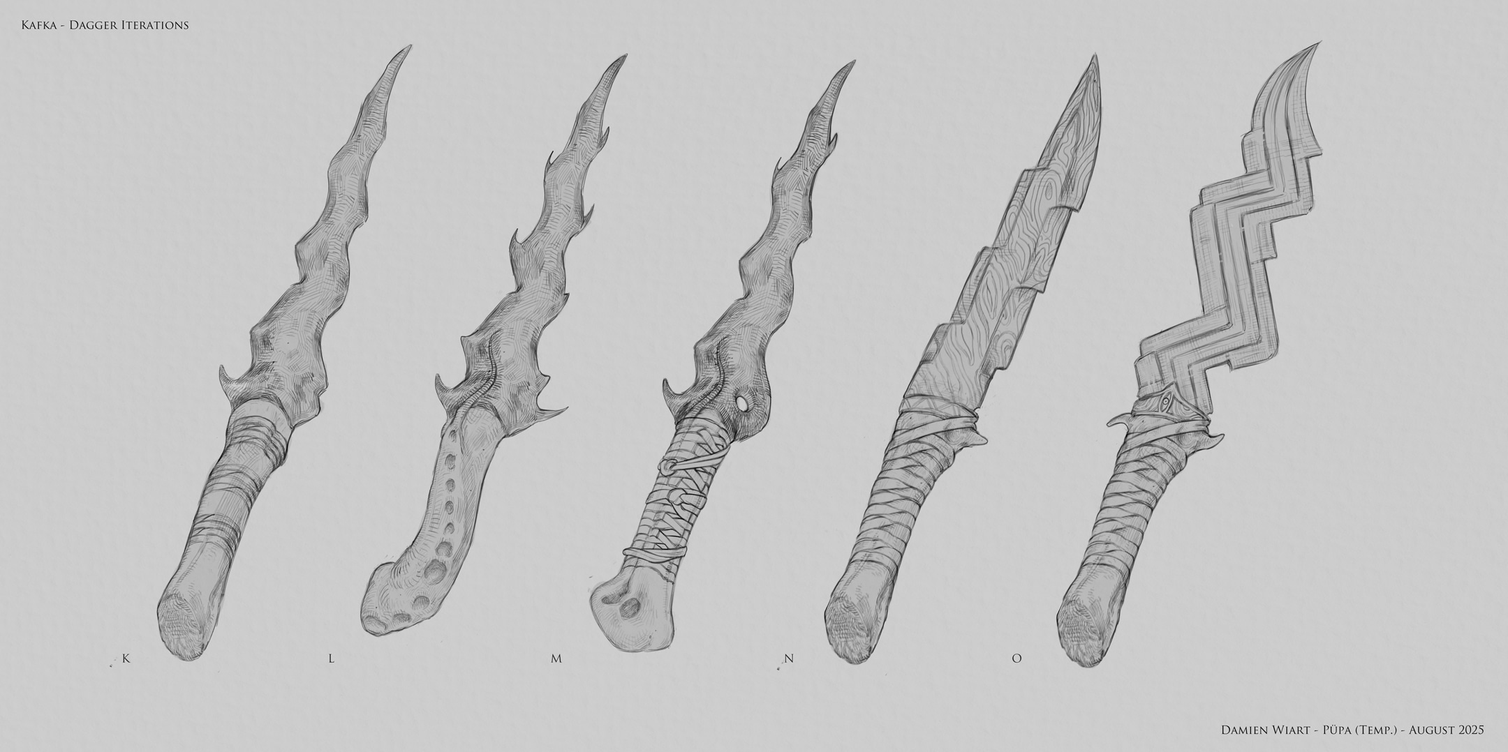 Prop Design, pour Püpa : Dague de Kafka par damien_wiart