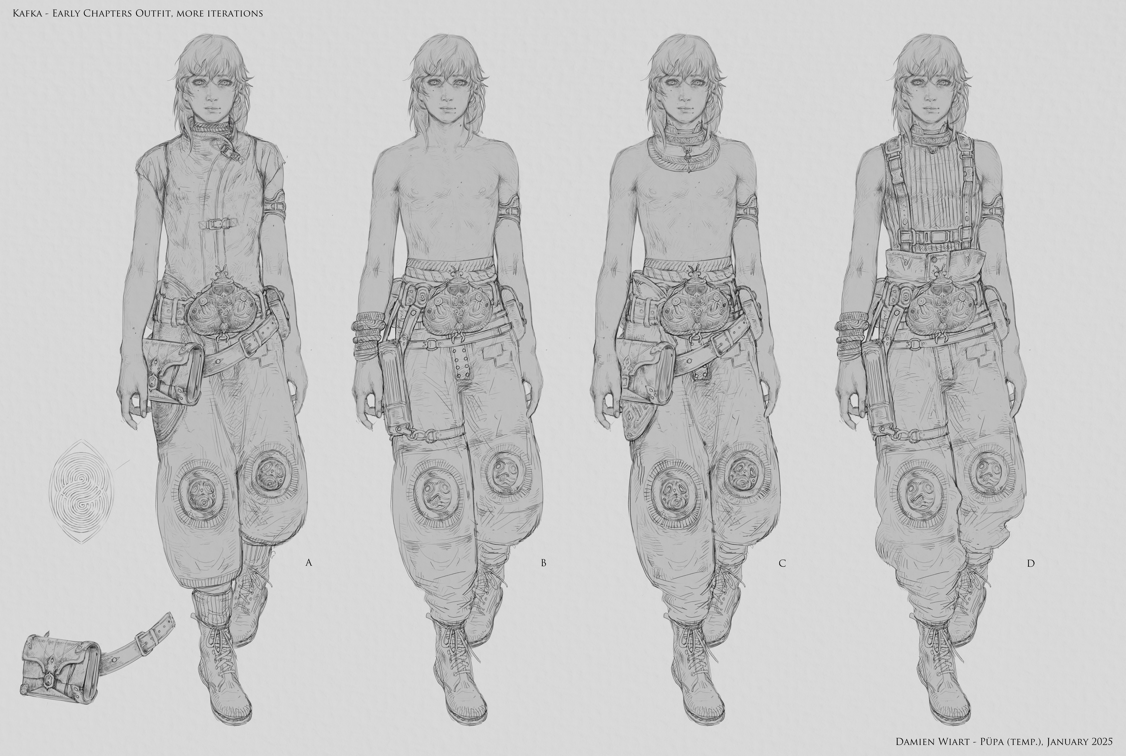 Kafka - Character design finalisé et Turnaround par damien_wiart