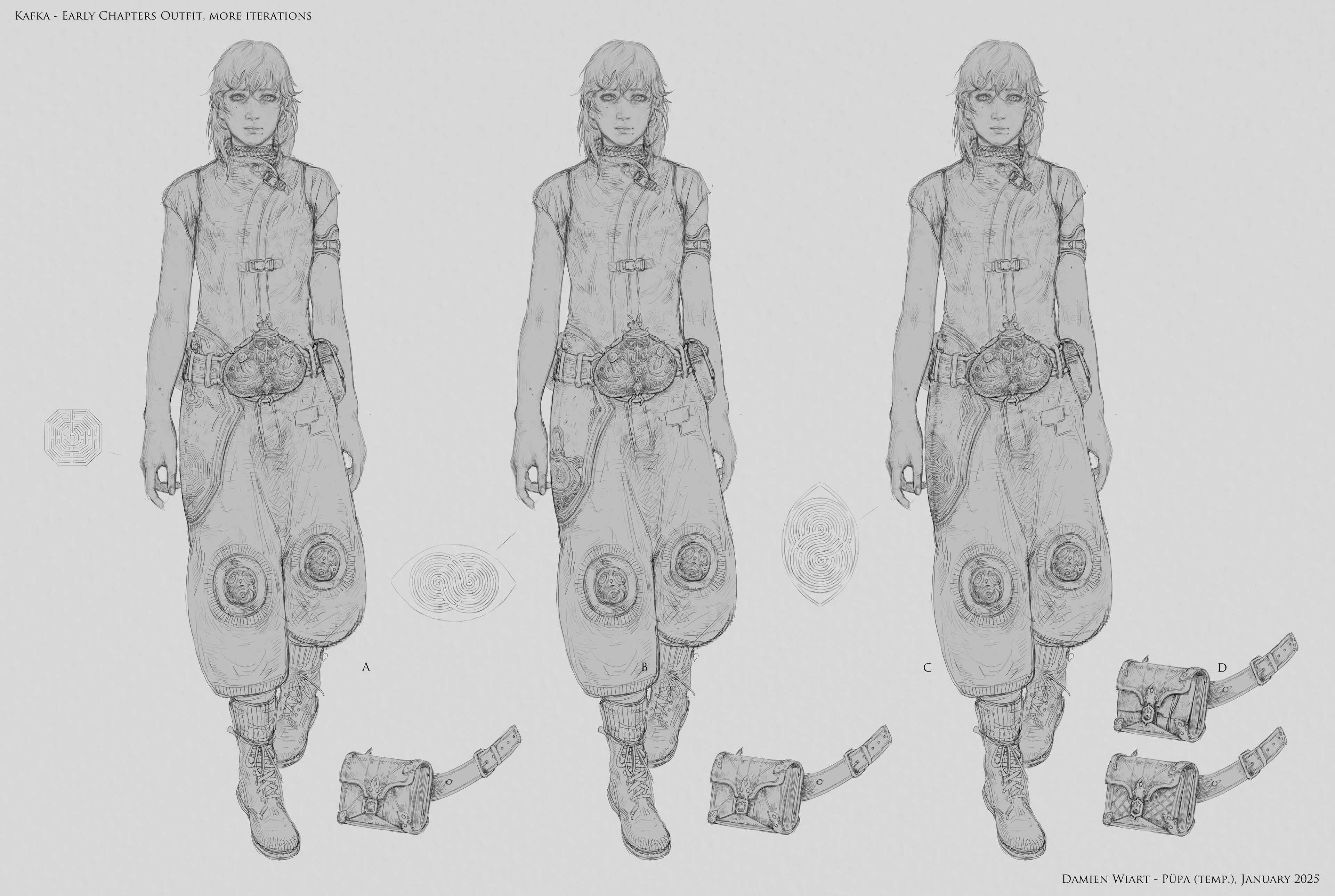Kafka - Character design finalisé et Turnaround par damien_wiart