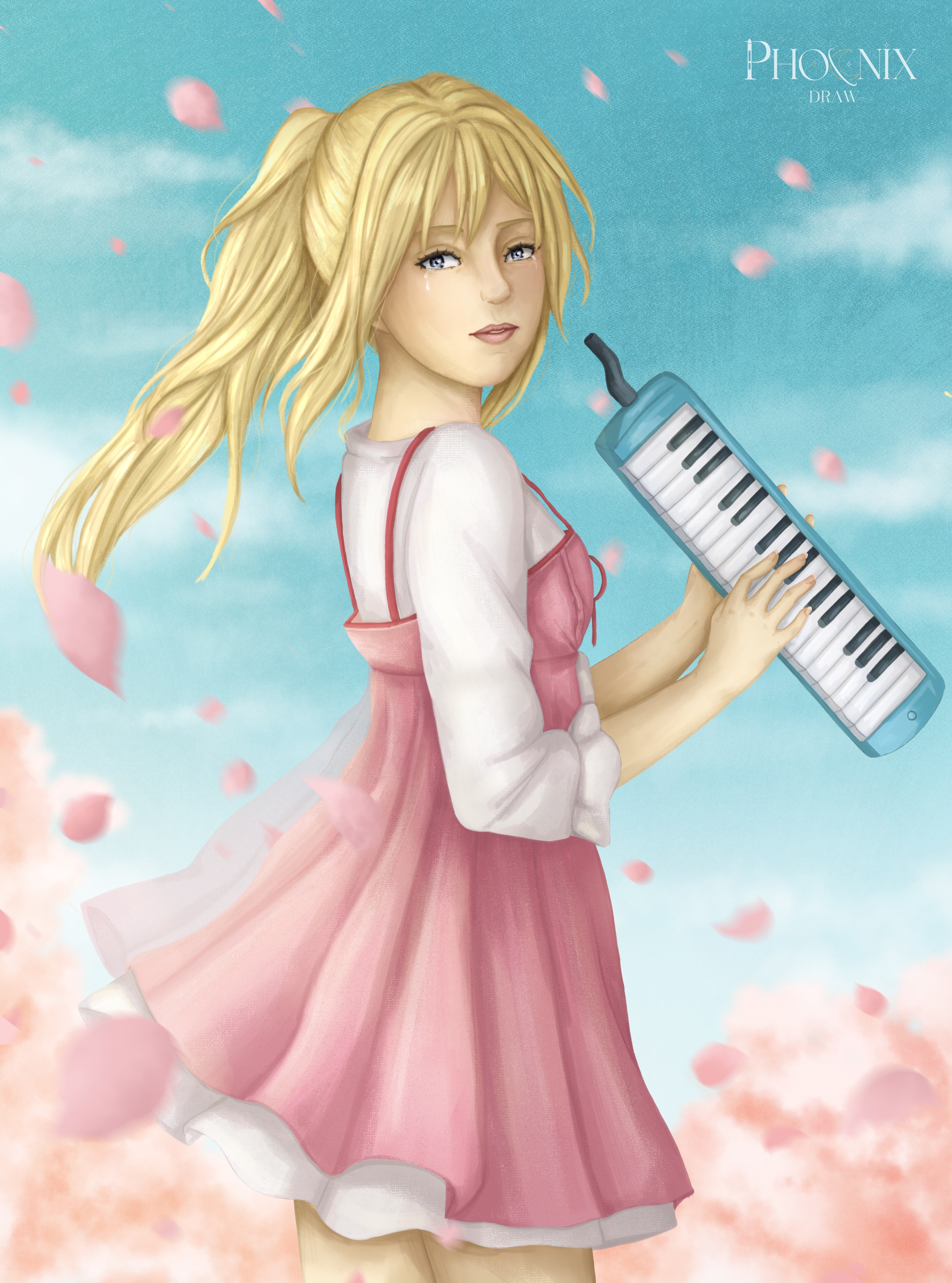 Kaori, Your lie in april par Phoenix_draw