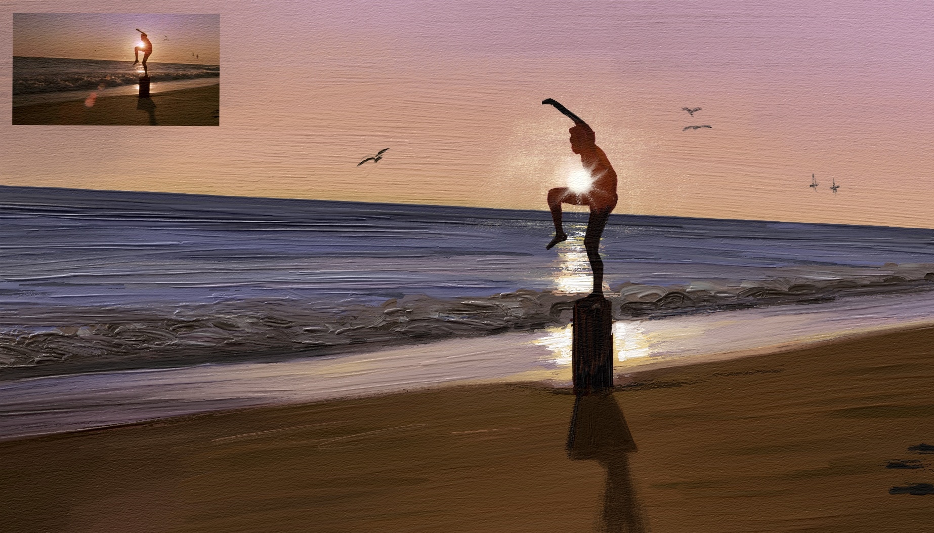 Copies et études digital painting par Athryiaa