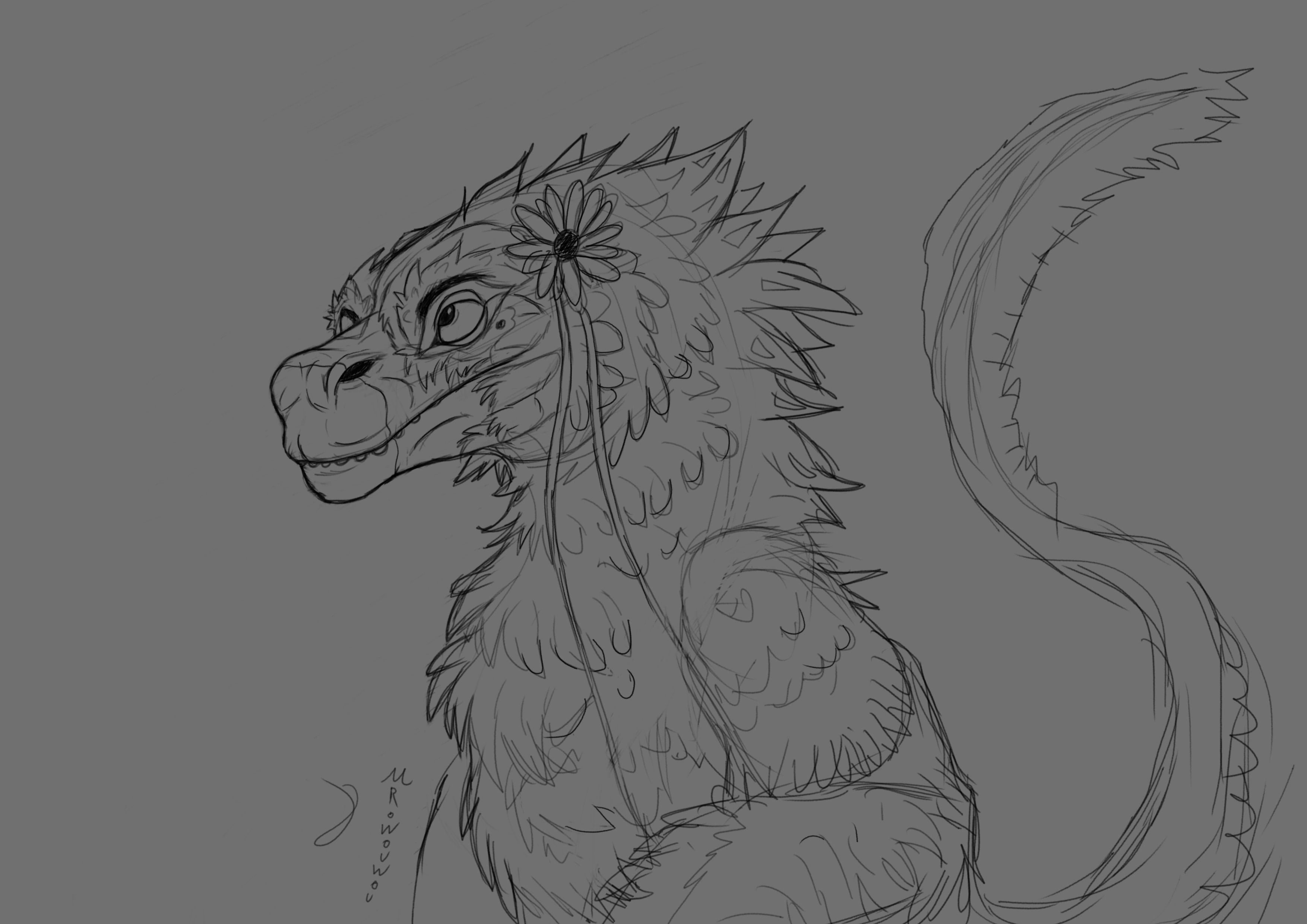 Raptor with a feather par Mr.Wouwou