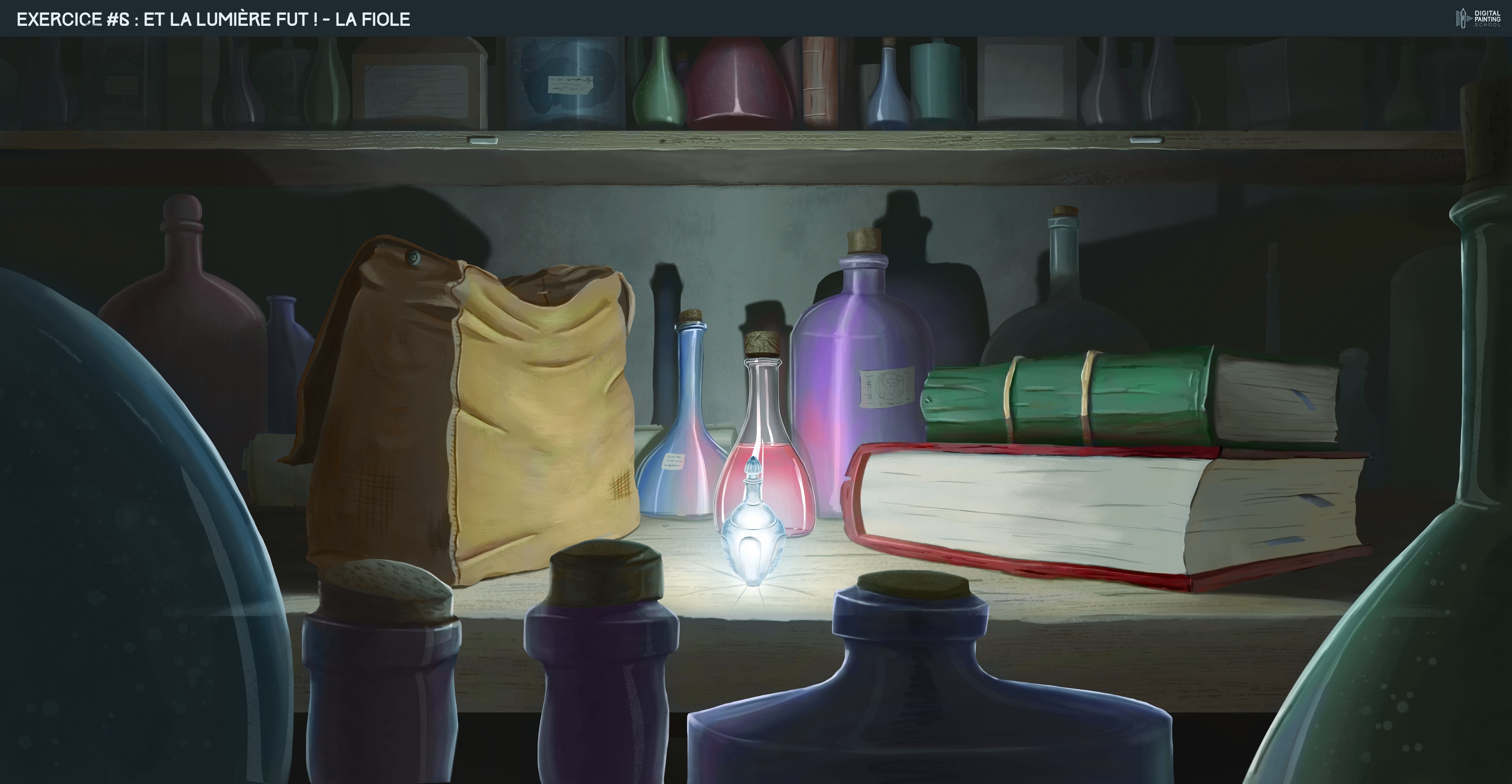 Exercice Lumière Fioles par AlexArkane