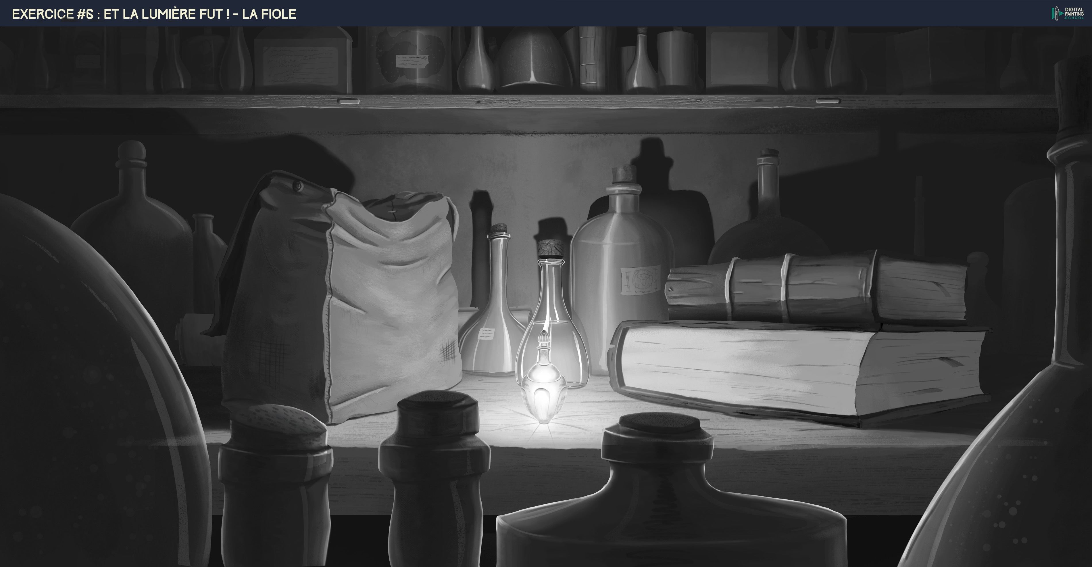 Exercice Lumière Fioles par AlexArkane