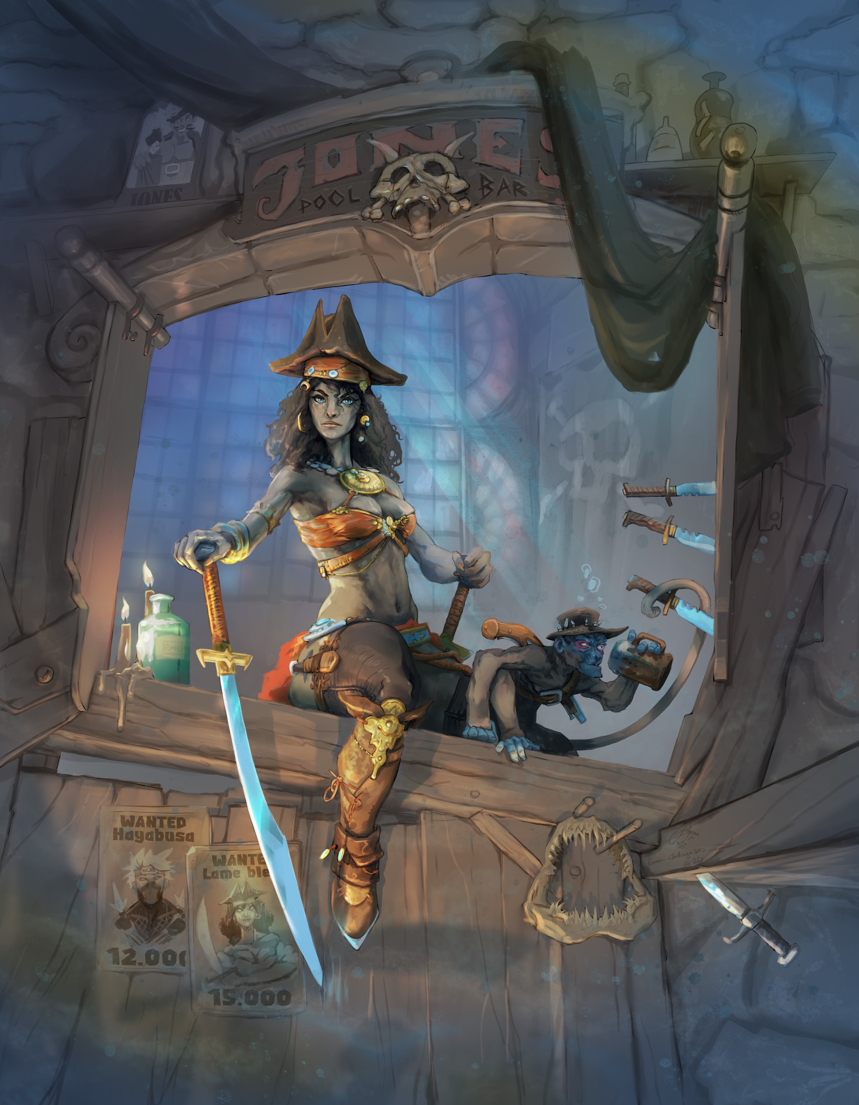 LAME BLEUE - CHALLENGE #20 par hoynna