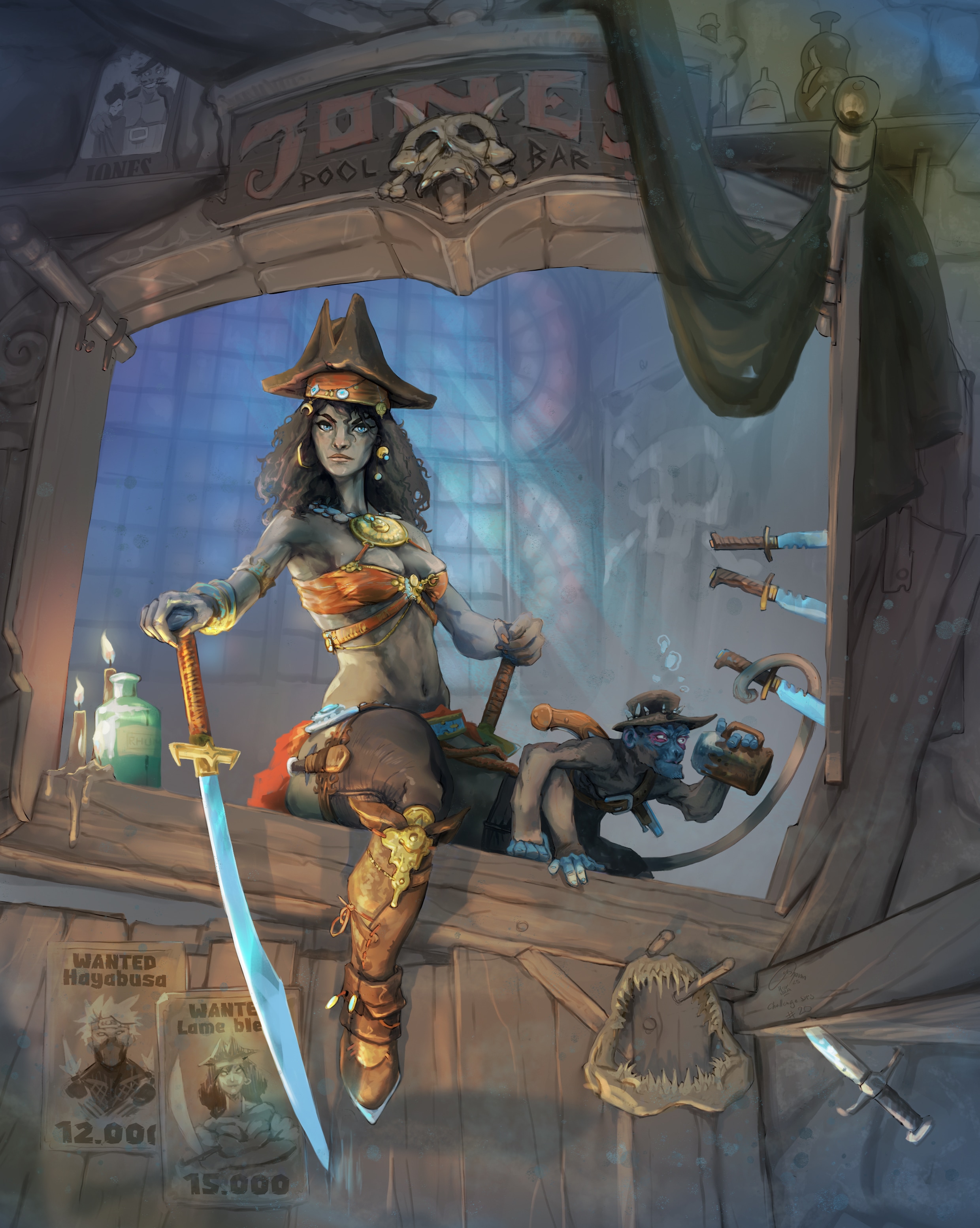 LAME BLEUE - CHALLENGE #20 par hoynna