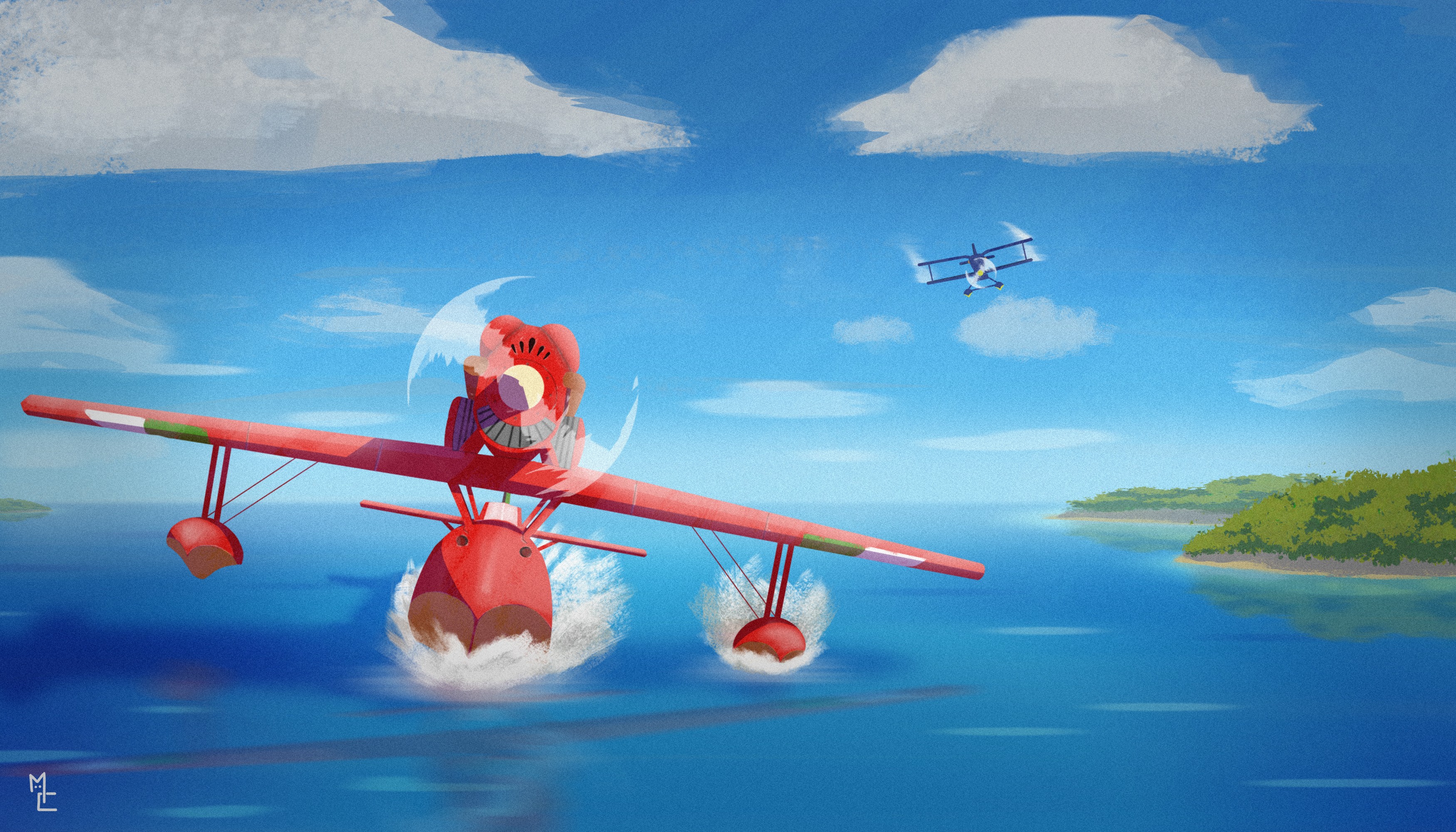 Porco Rosso | Fan Art par mikafou