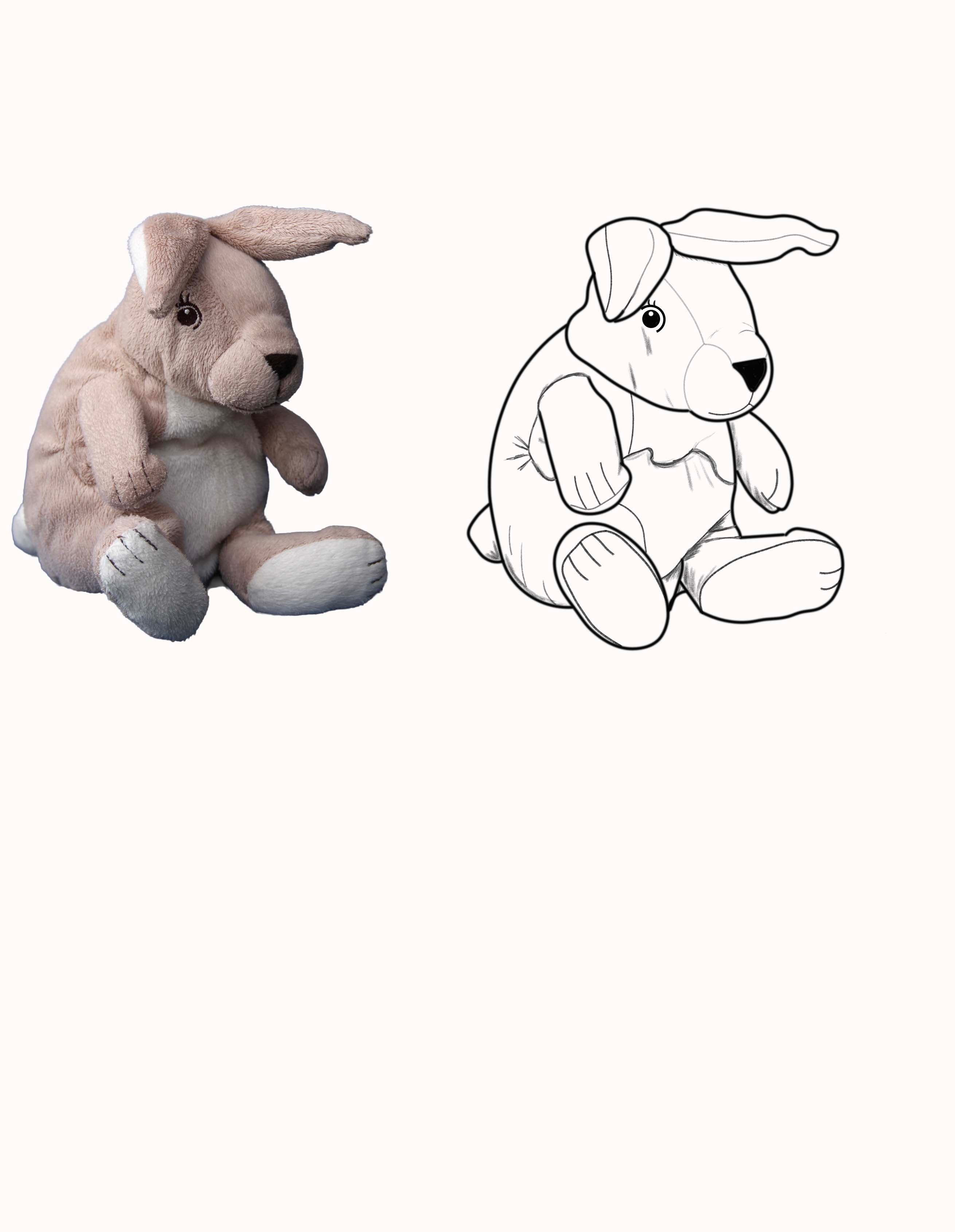 la peluche lapin par tatooam