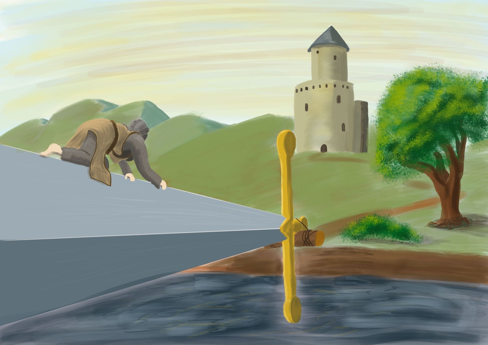 Première création digitale - Chapitre 0 - Le pont de l'épée par kroumir