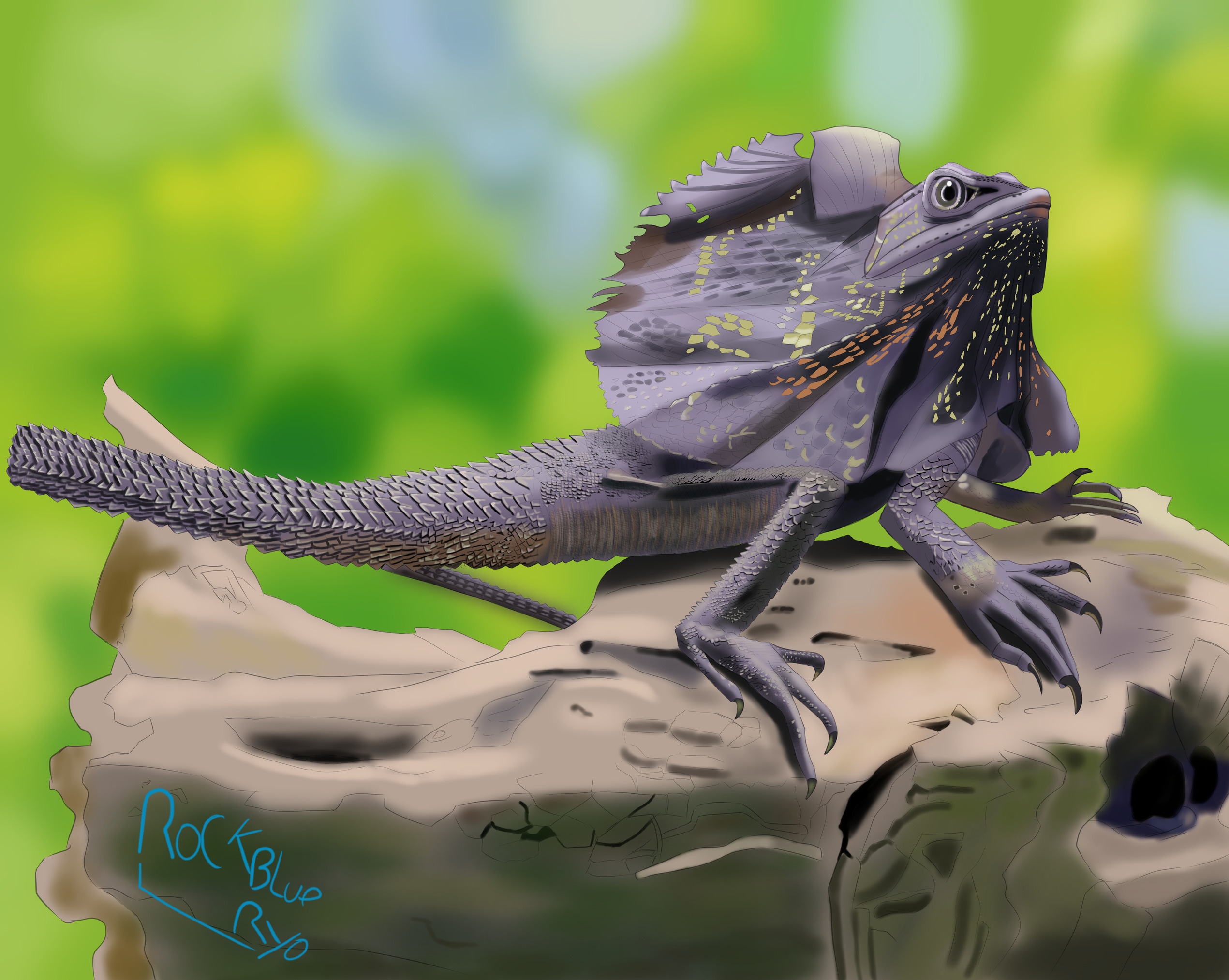 Lezard colorette par Rockblue