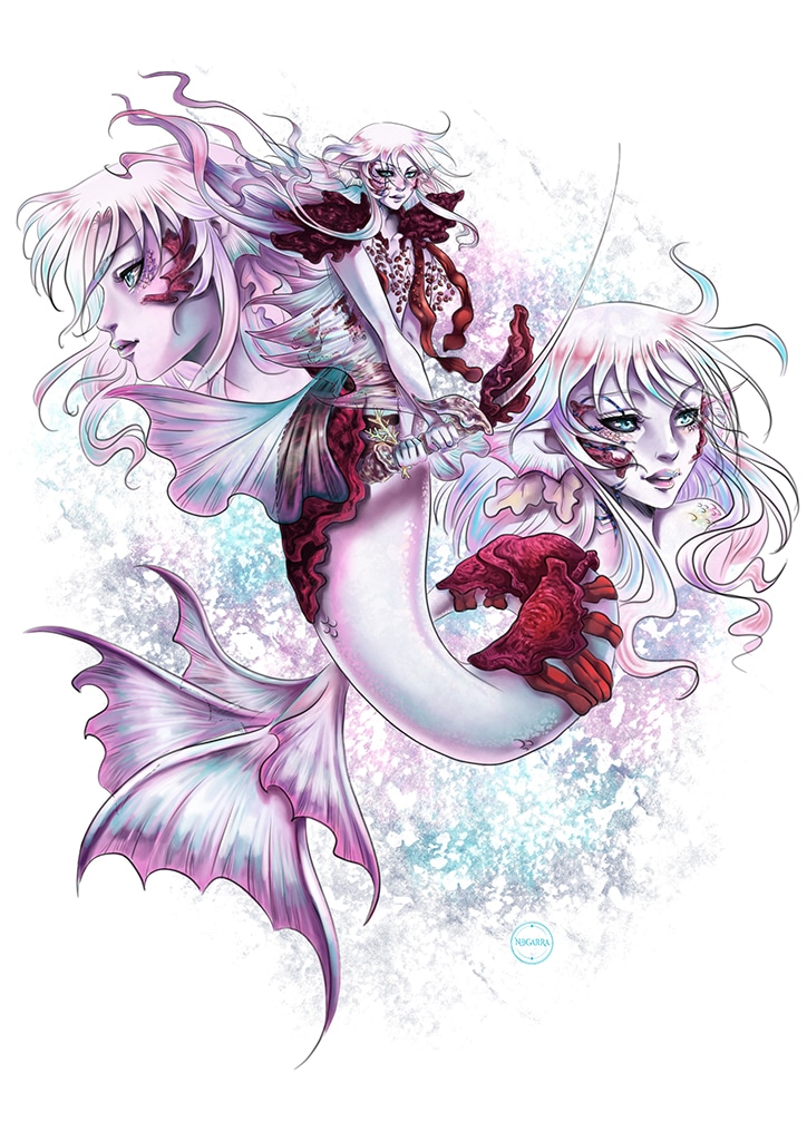 Lirae - Mermay charadesign par nogarra