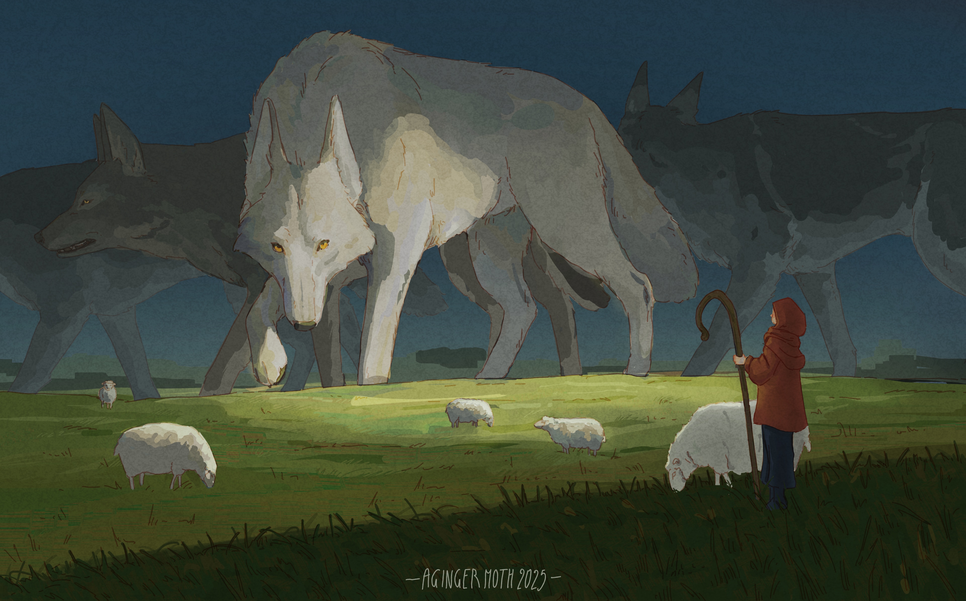 De grands loups par agingermoth