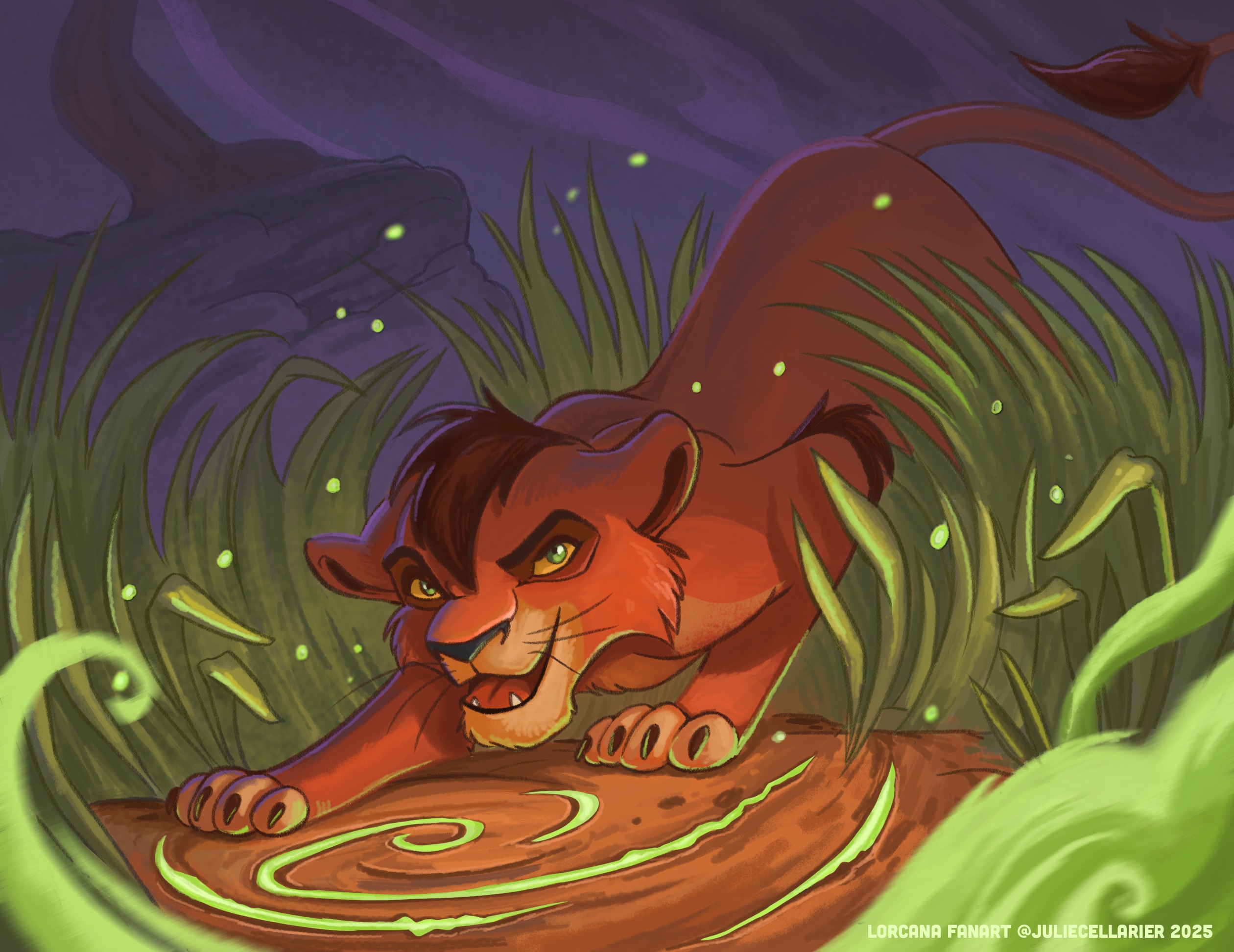 Kovu - Lorcana Fanart par Julie Cellarier