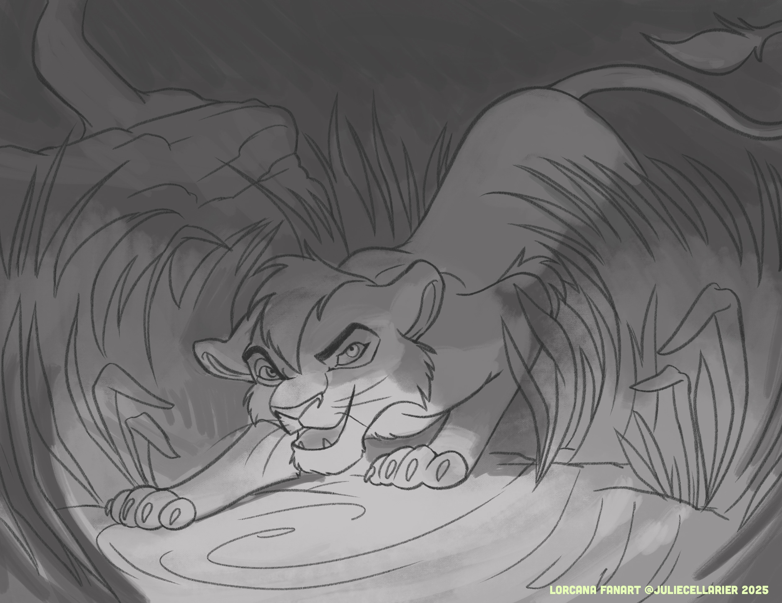 Kovu - Lorcana Fanart par Julie Cellarier