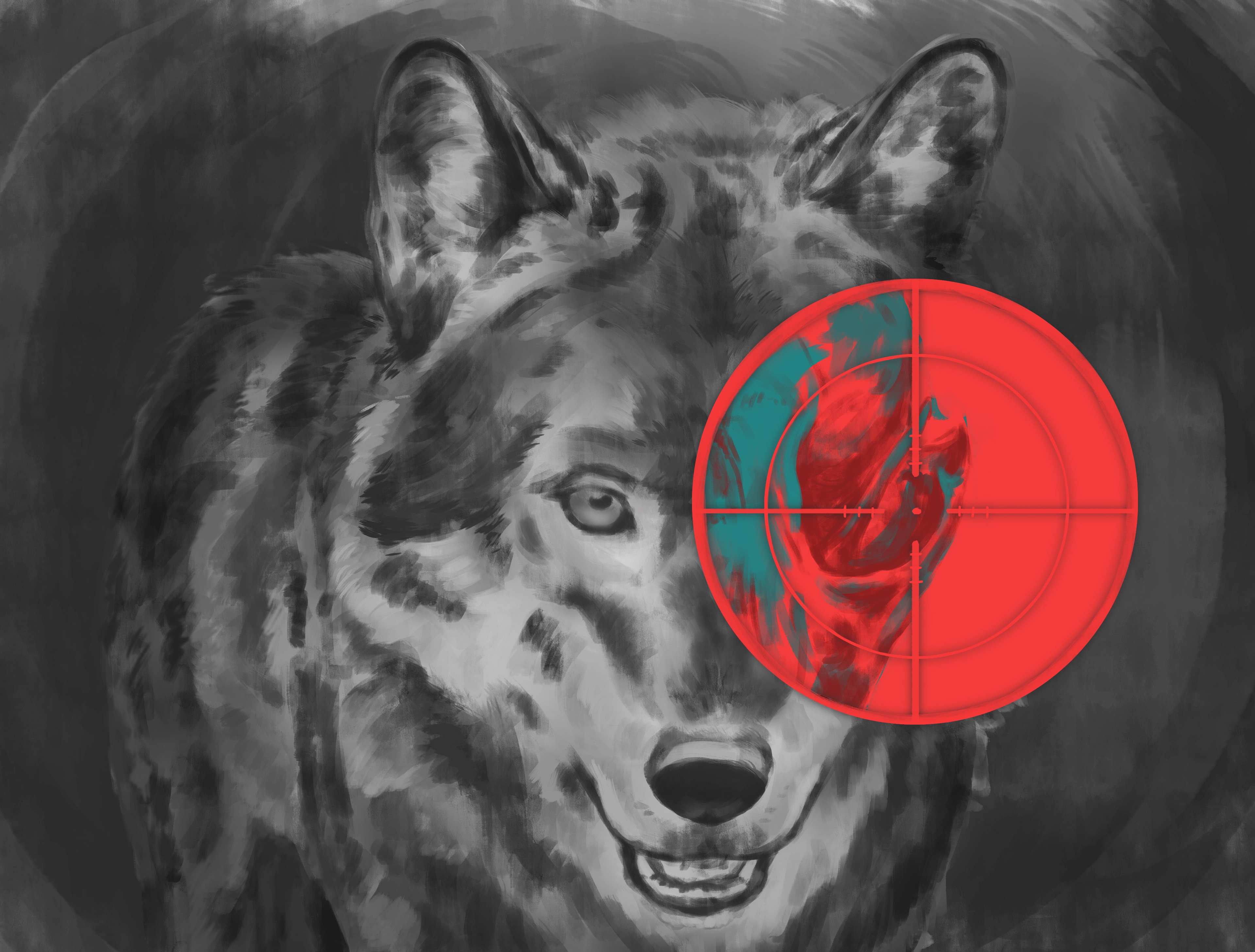 Loup - Viseur par Digitalis