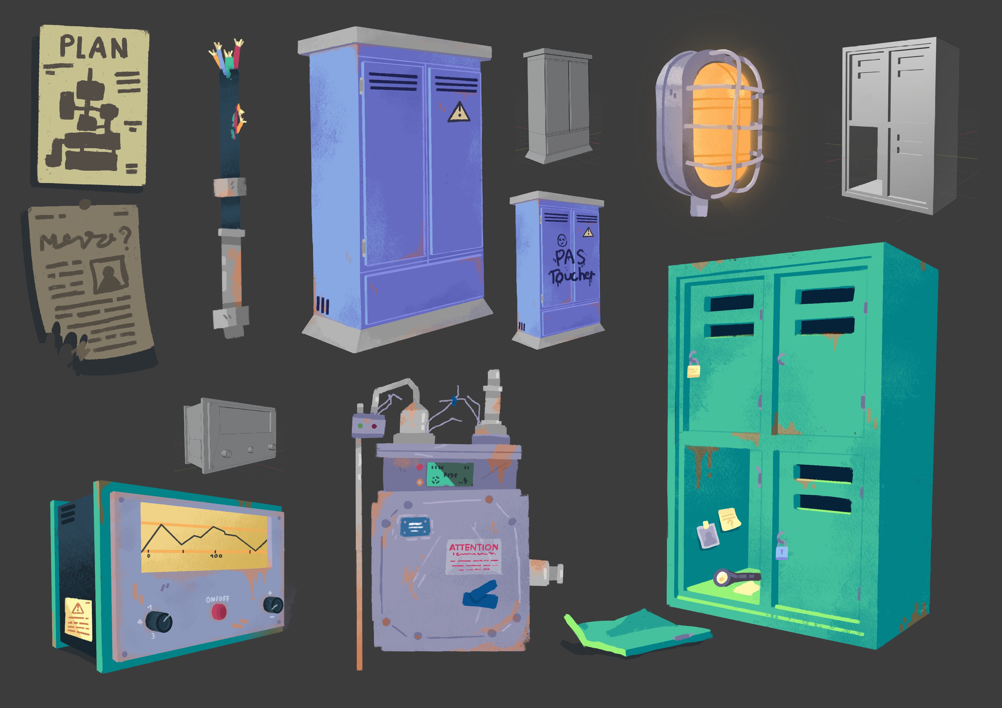 Concept Art Manikins par LucasFZY