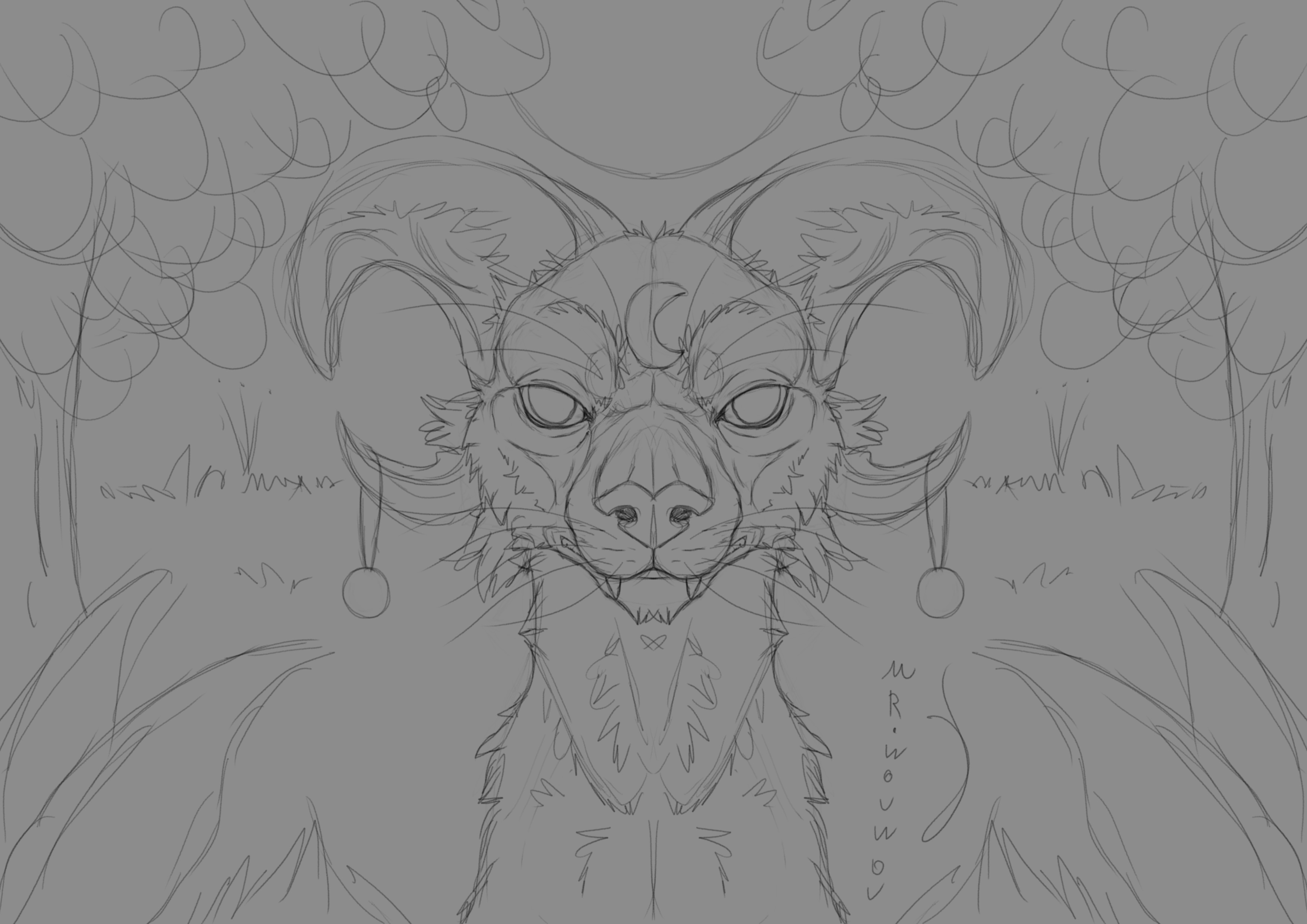 Lumi Of Lunewen Sketch WIP par Mr.Wouwou