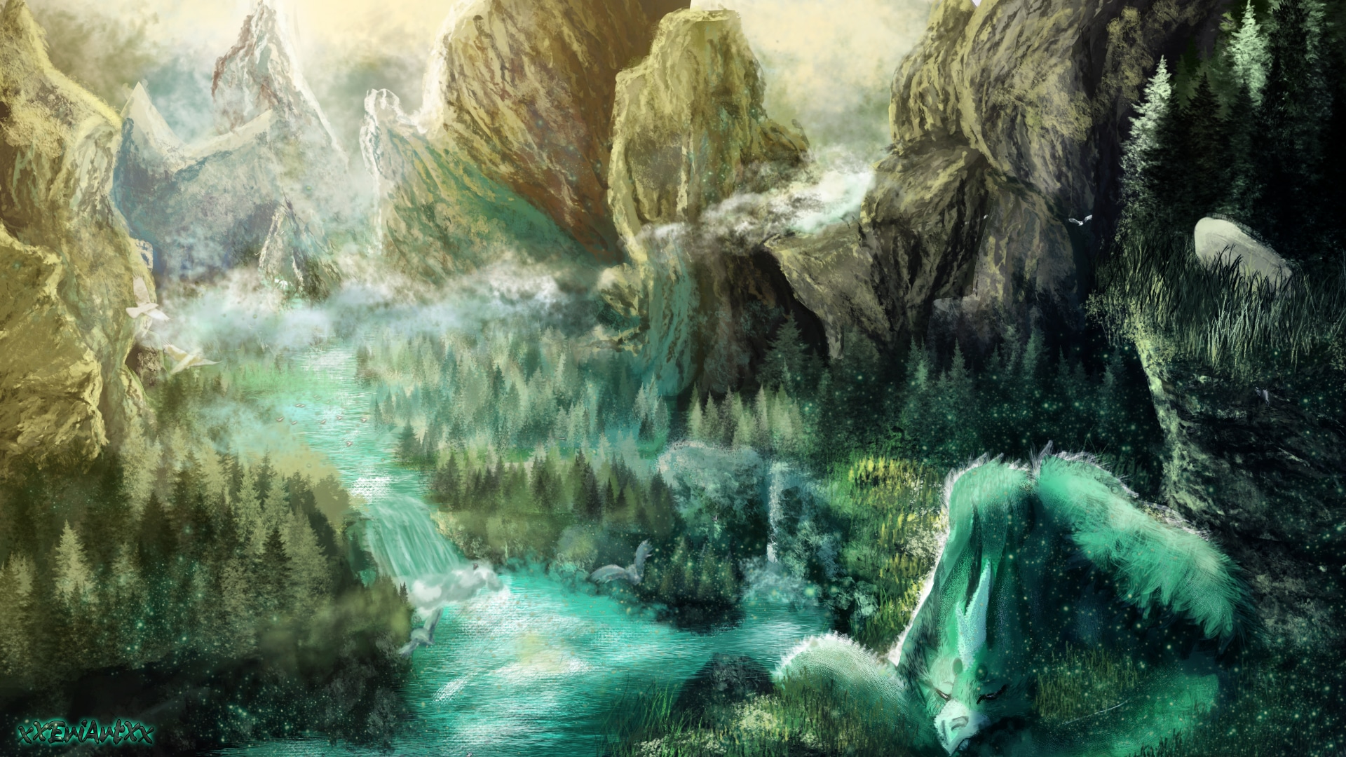 Hey ! Voici pour le première ex  l'illustration  :3 par EriArtMaindo