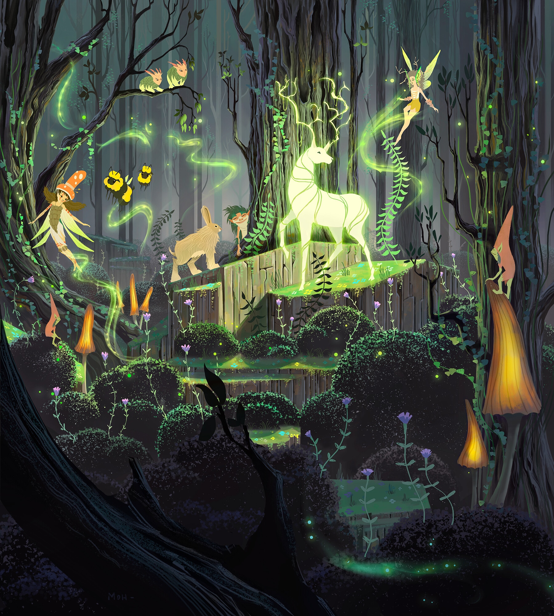 Magic The Gathering - Primal Vigor par Mael OH