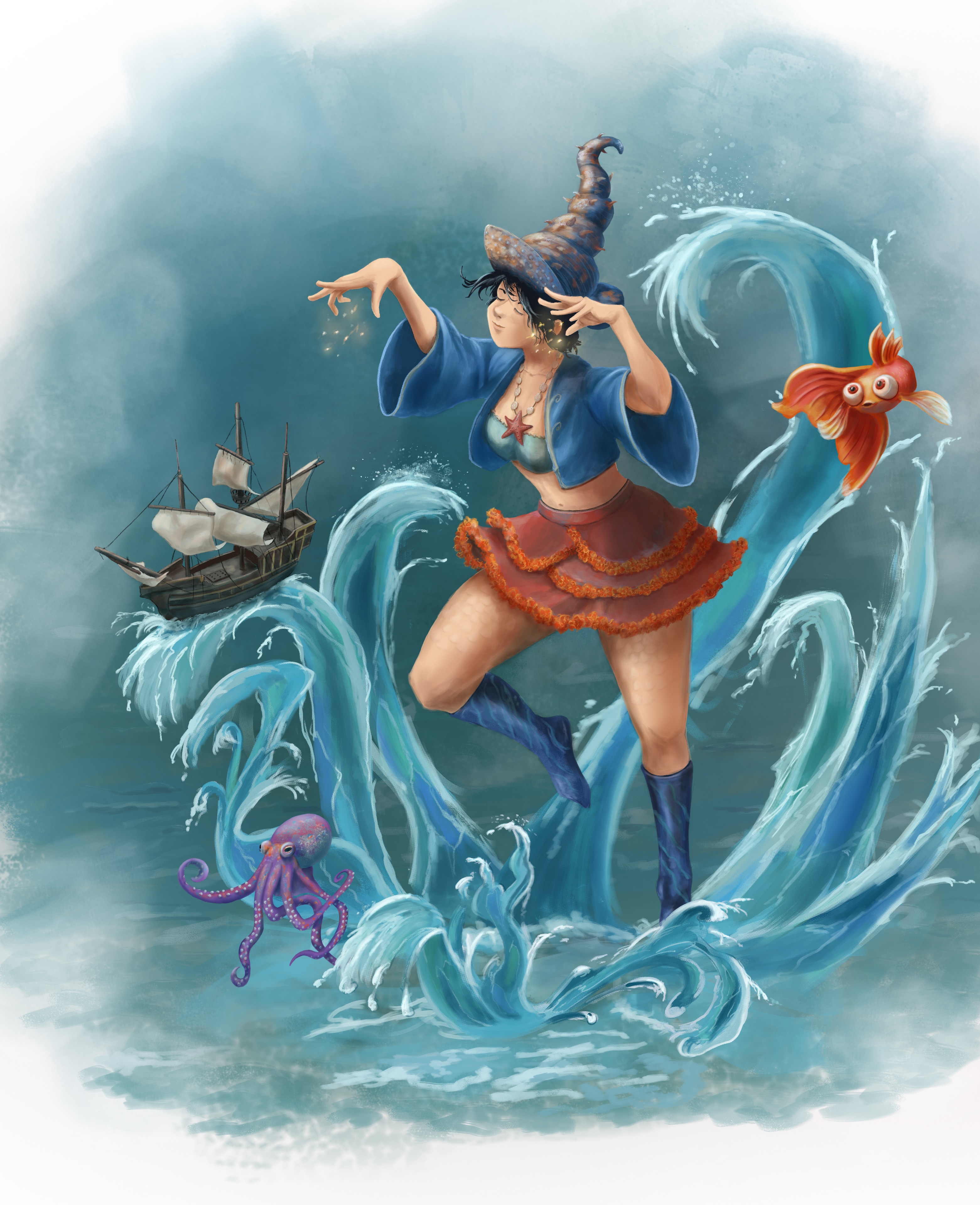 Magicienne Aquatique par Virg