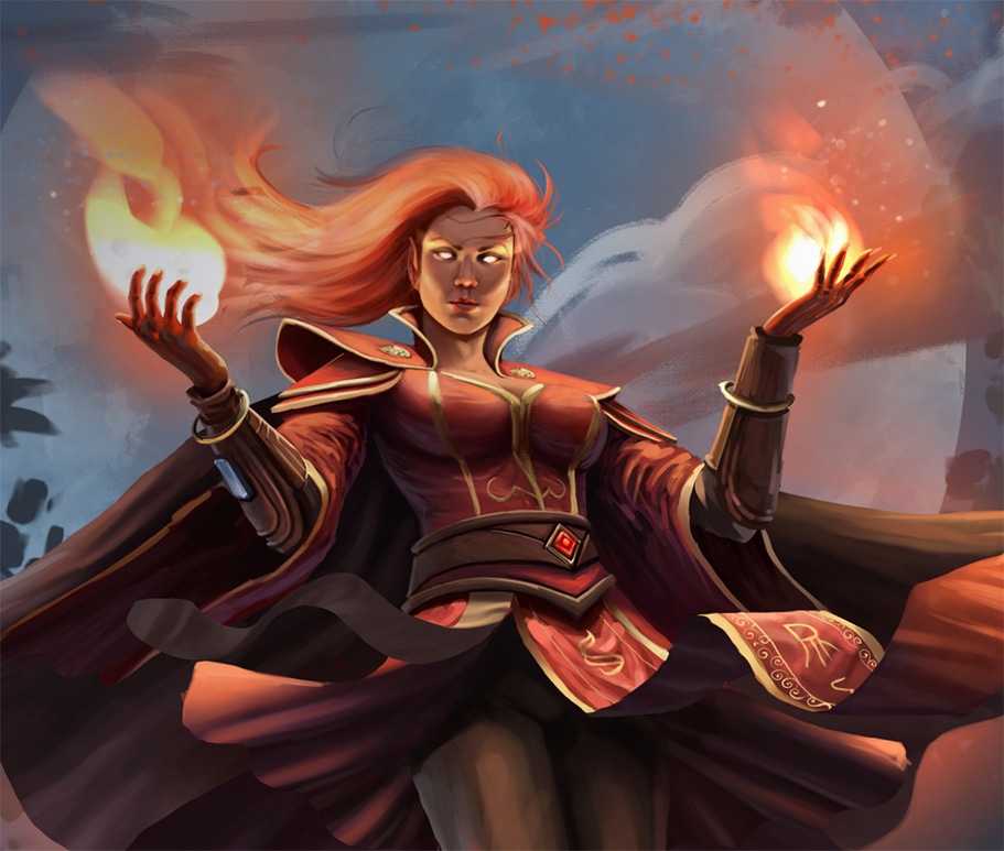 SORCIERE DU FEU (final) par Moscardino