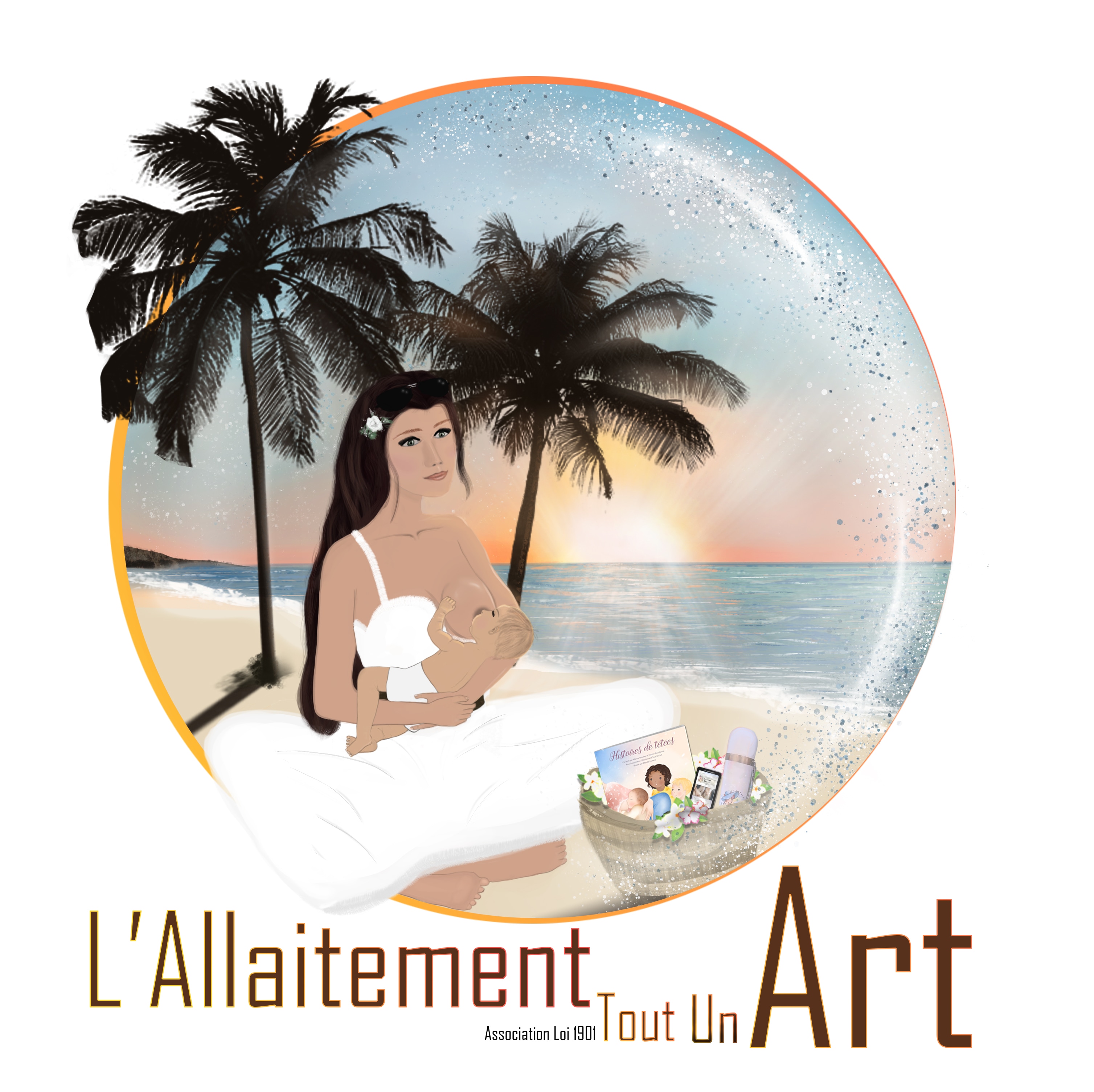 Illustration de maman allaitante pour l'atua par faewyr