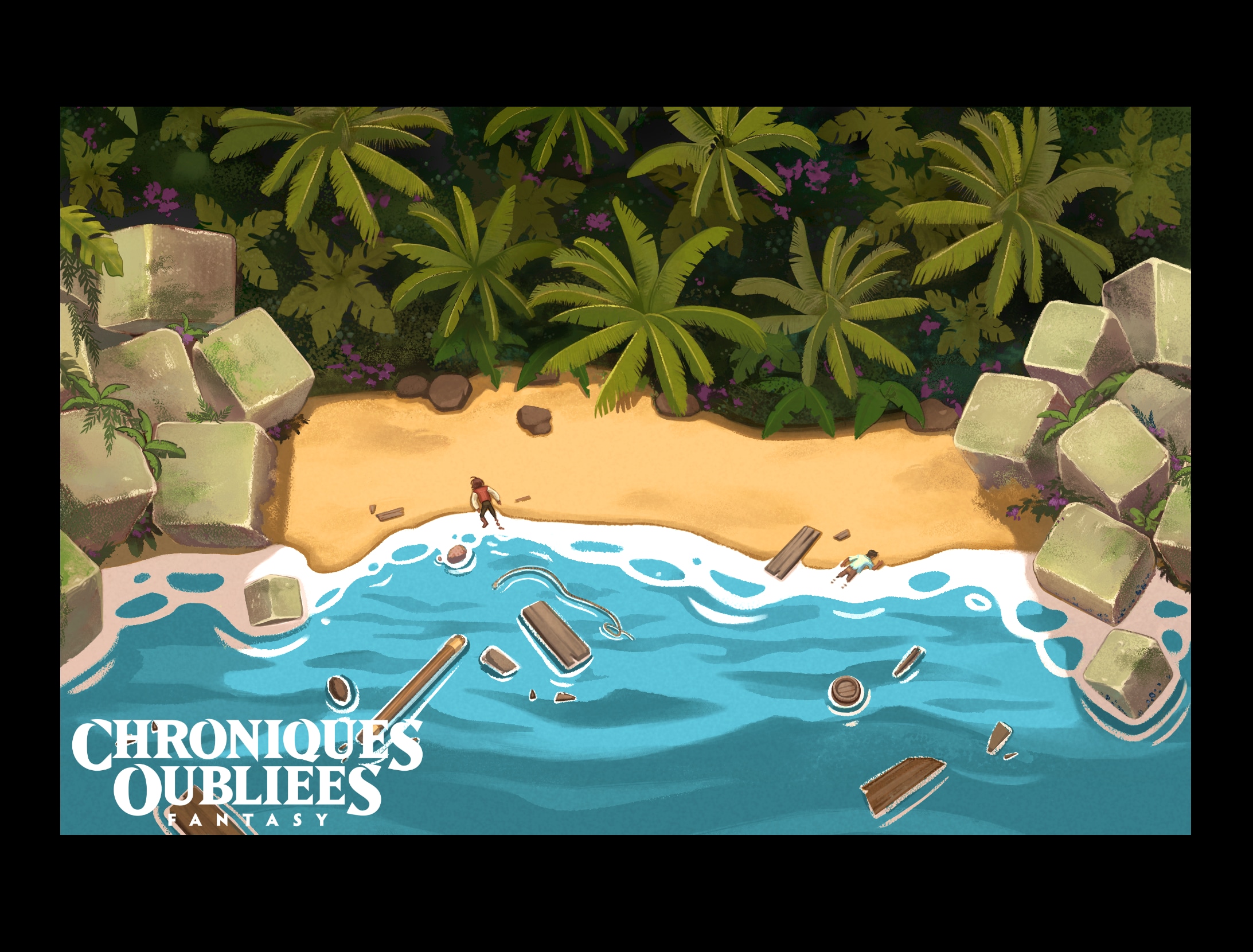 Maps L'Ile Perdue - Chroniques Oubliées Fantasy par picoffee