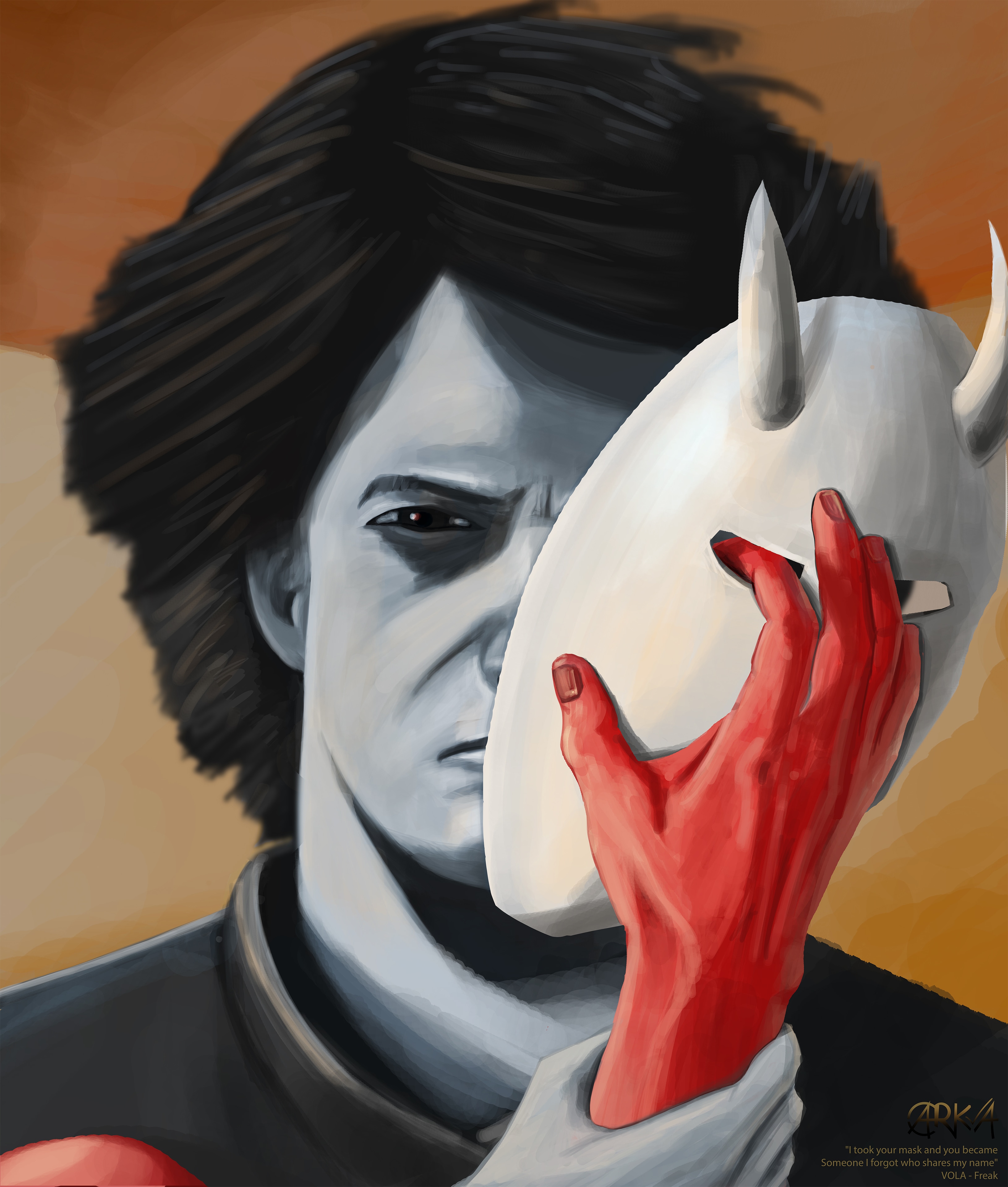I took your mask and you became Someone I forgot who shares my name par Arka