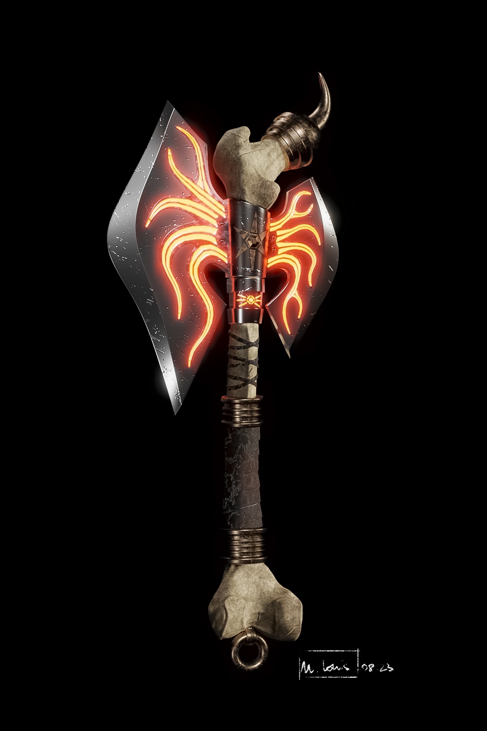 Hache magique d'os par matt_l