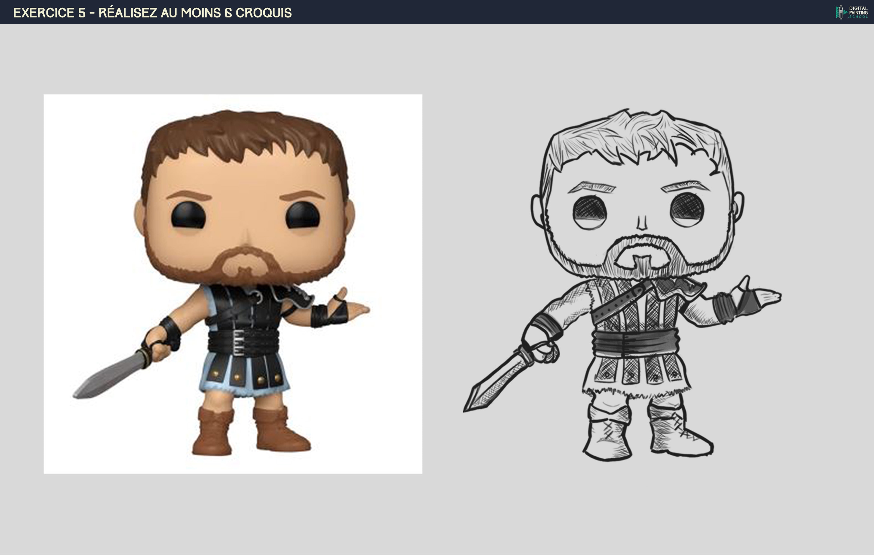 Croquis N°1 Maximus en figurine pop' par F.u.r.i.e