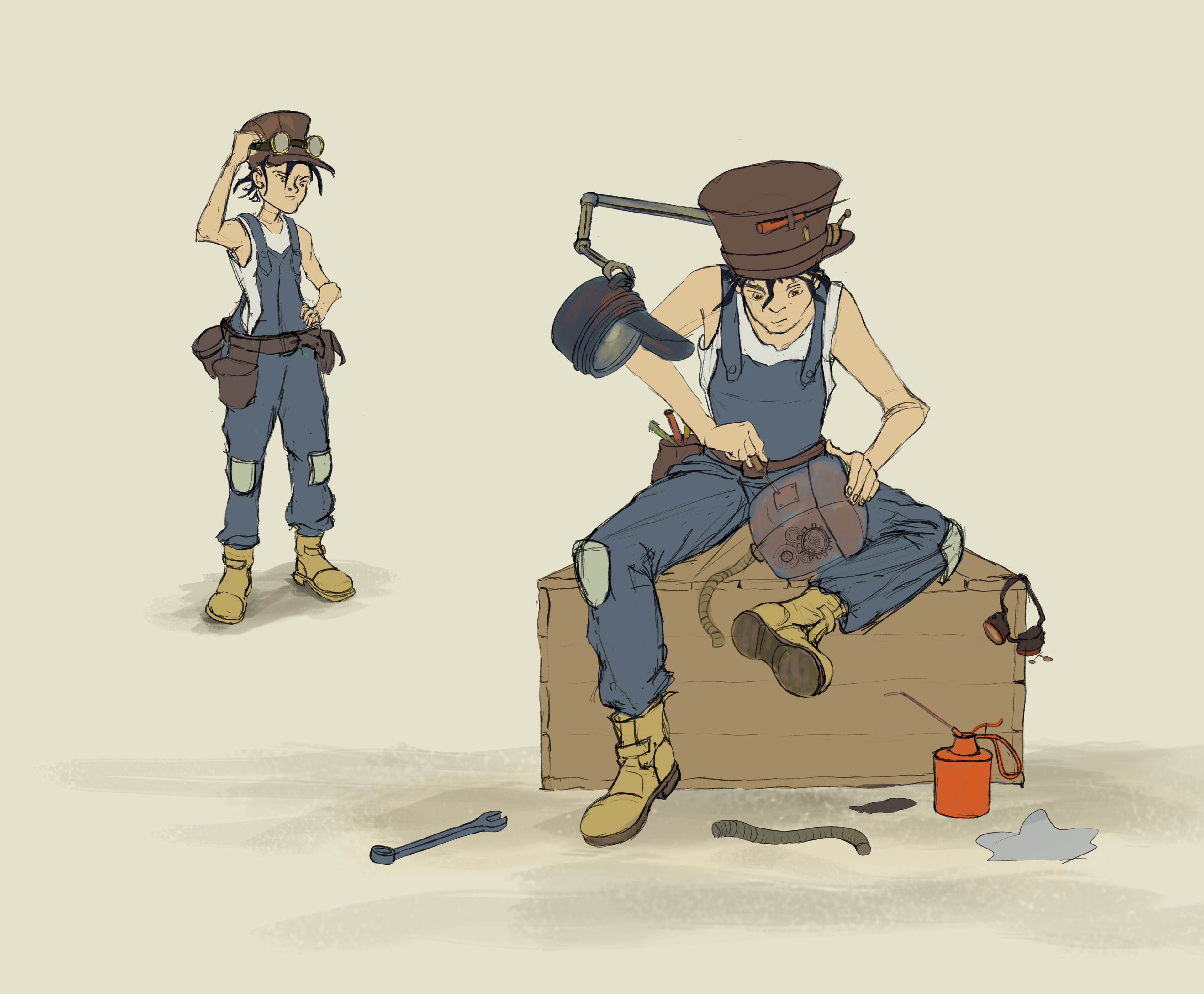 Mécanicien Steampunk par Virg