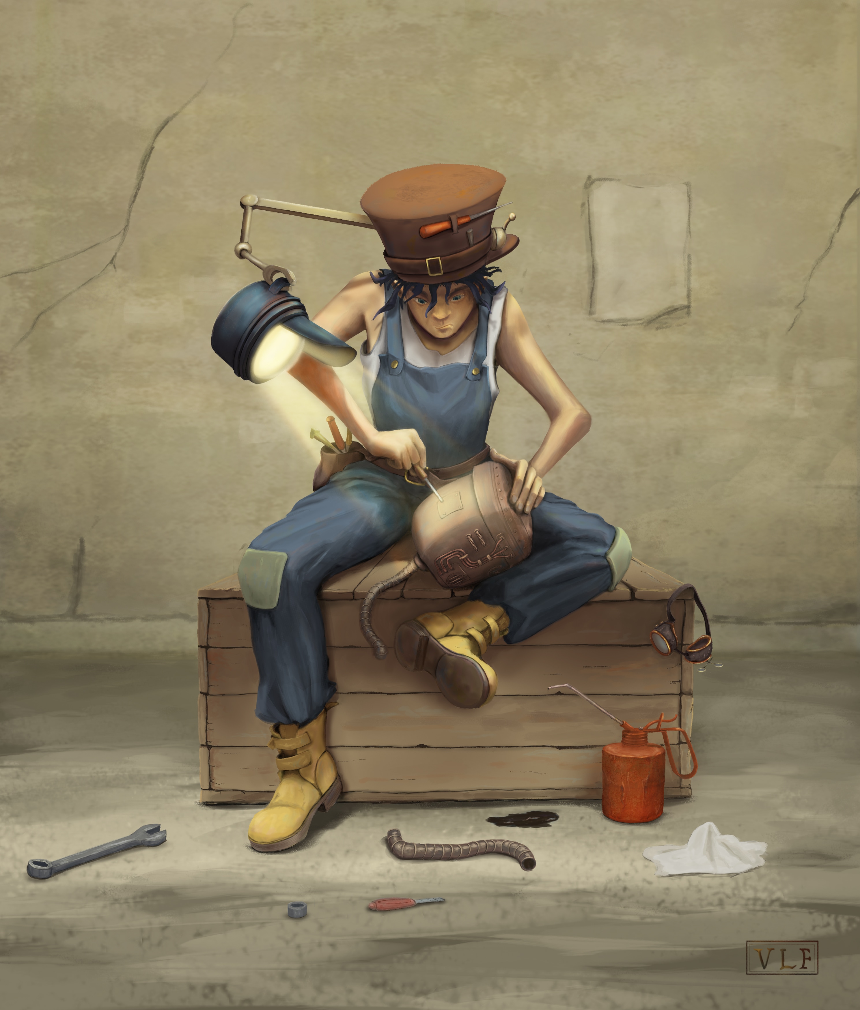 Mécanicien Steampunk par Virg