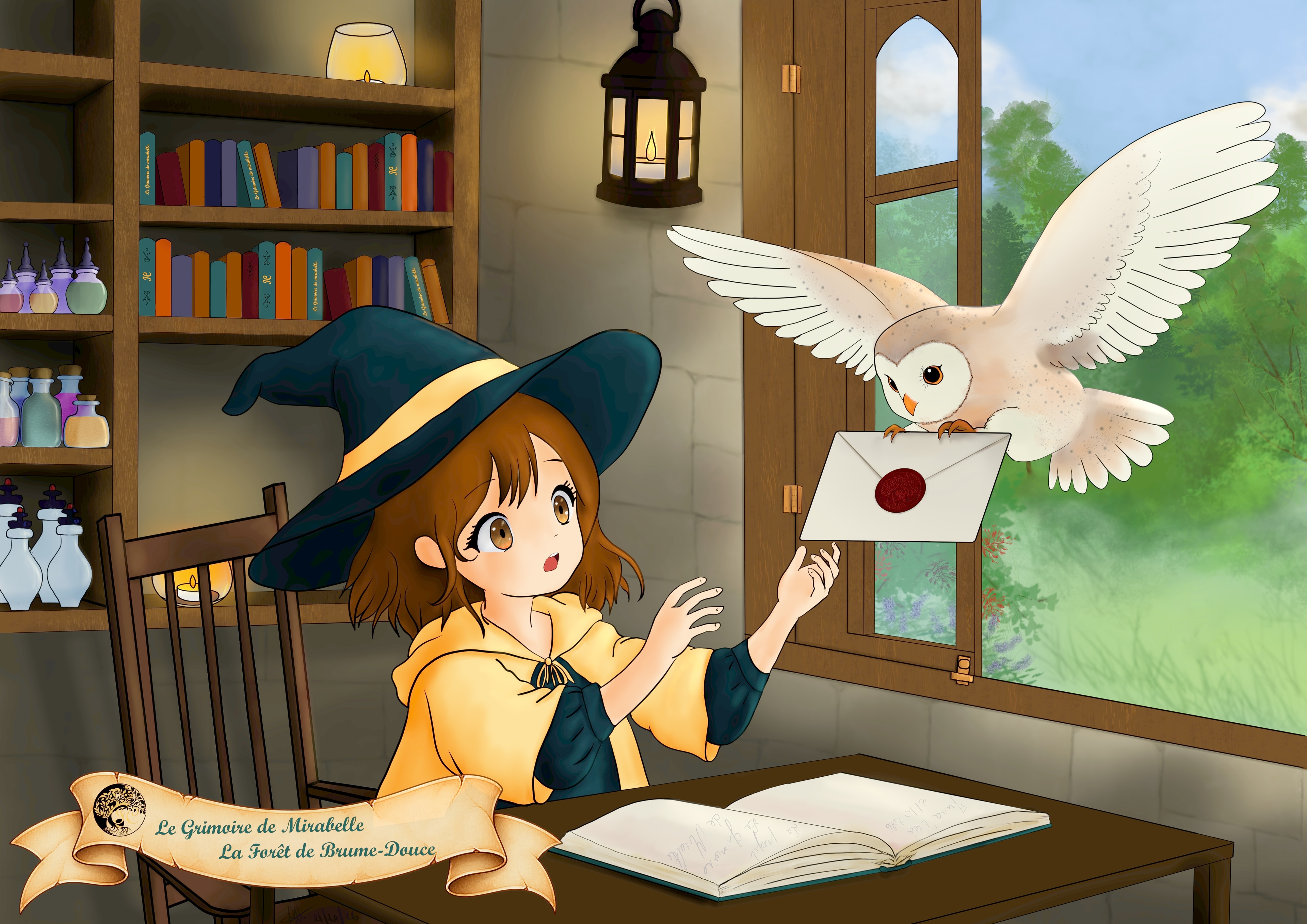 Le grimoire de Mirabelle _ La forêt de Brume-Douce _ La lettre mystérieuse par Irina's Créa