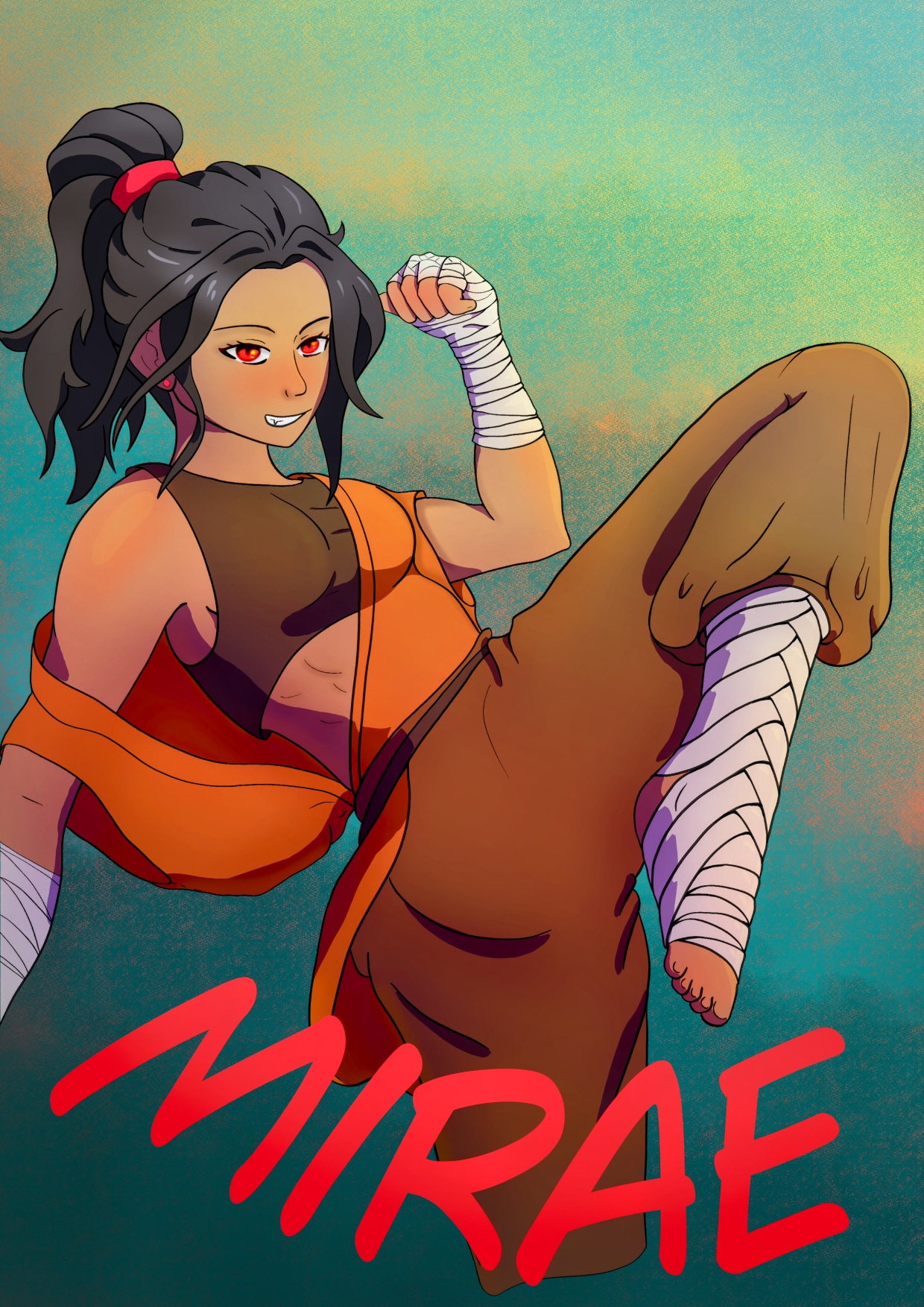 Personnage de D&D - Mirae par ravayra