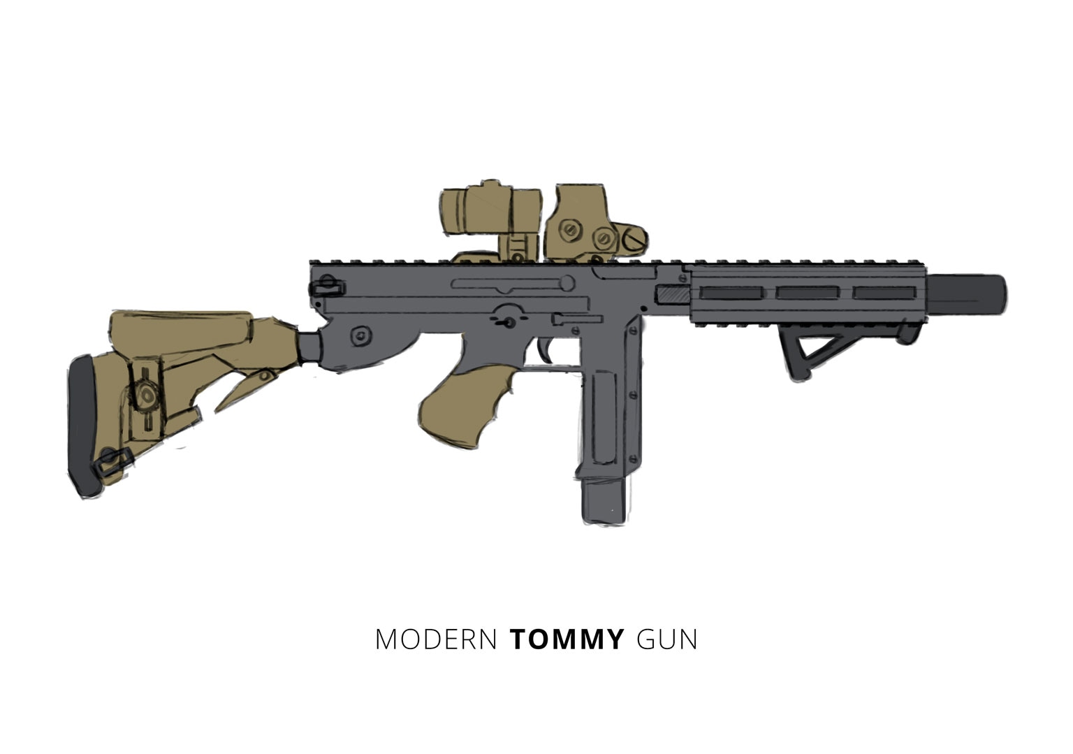 Version moderne de l'emblématique Thompson par nadel
