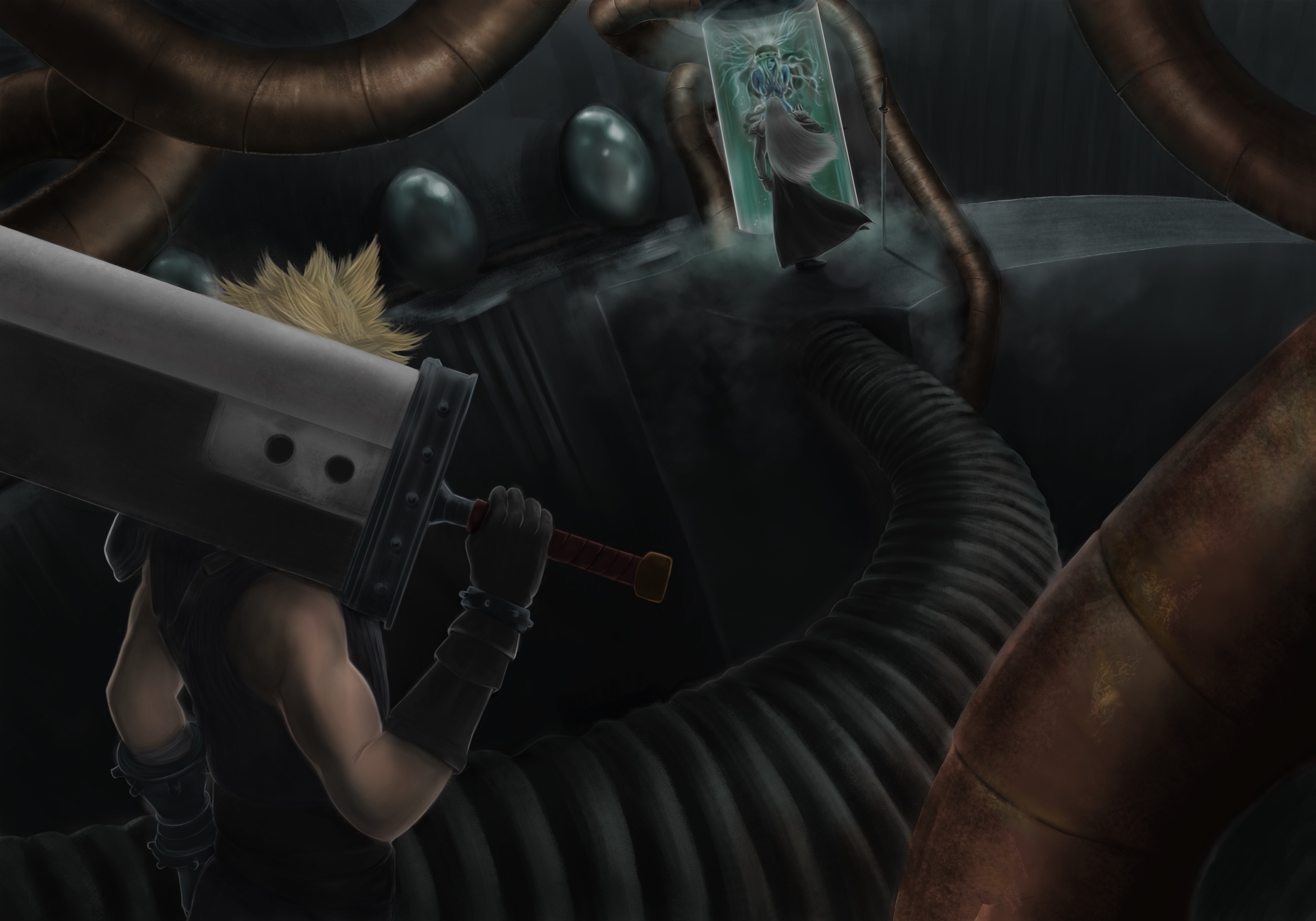 Painting libre sur Final Fantasy VII par Guismo