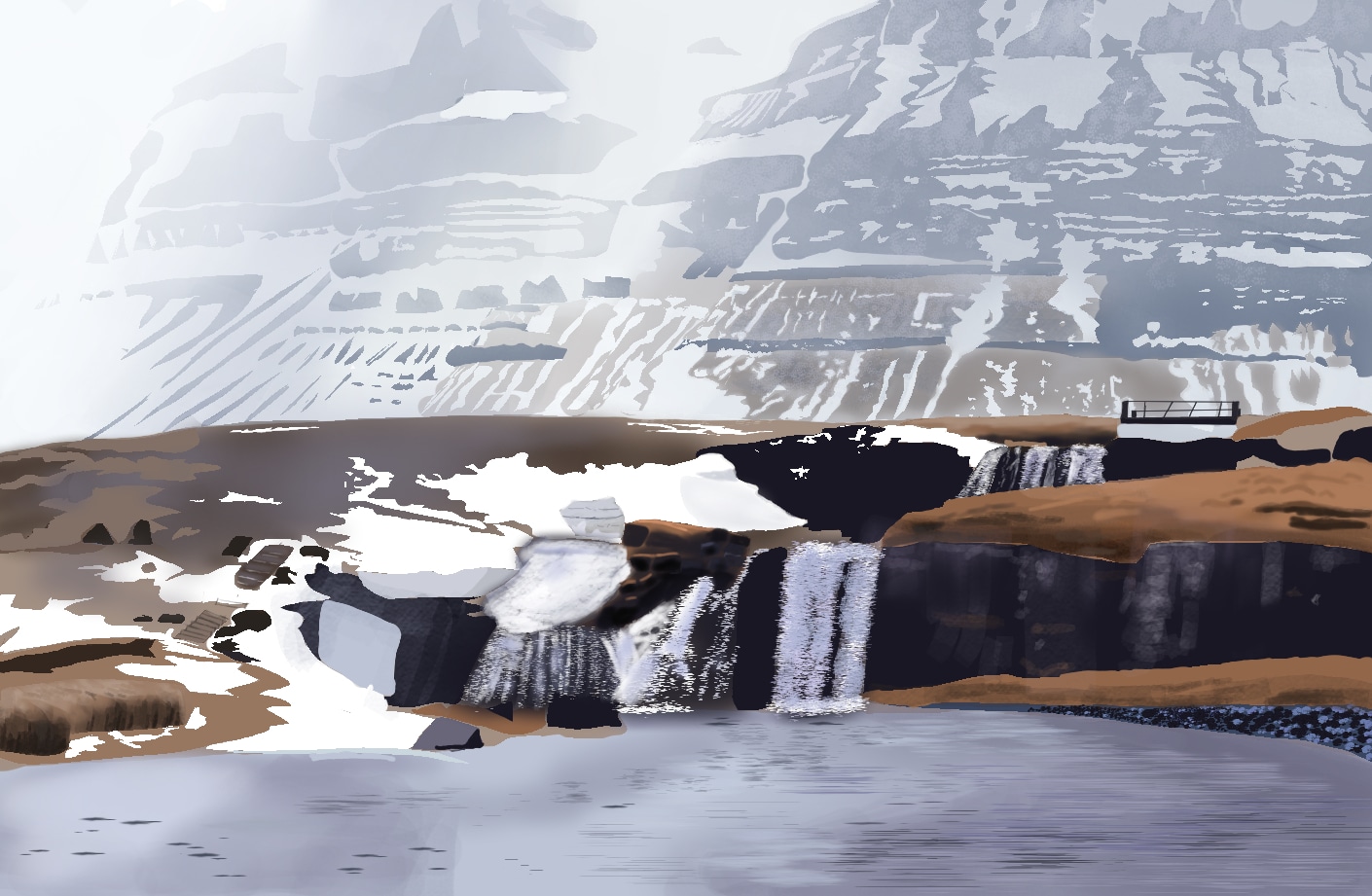 montagne enneigé par Rockblue