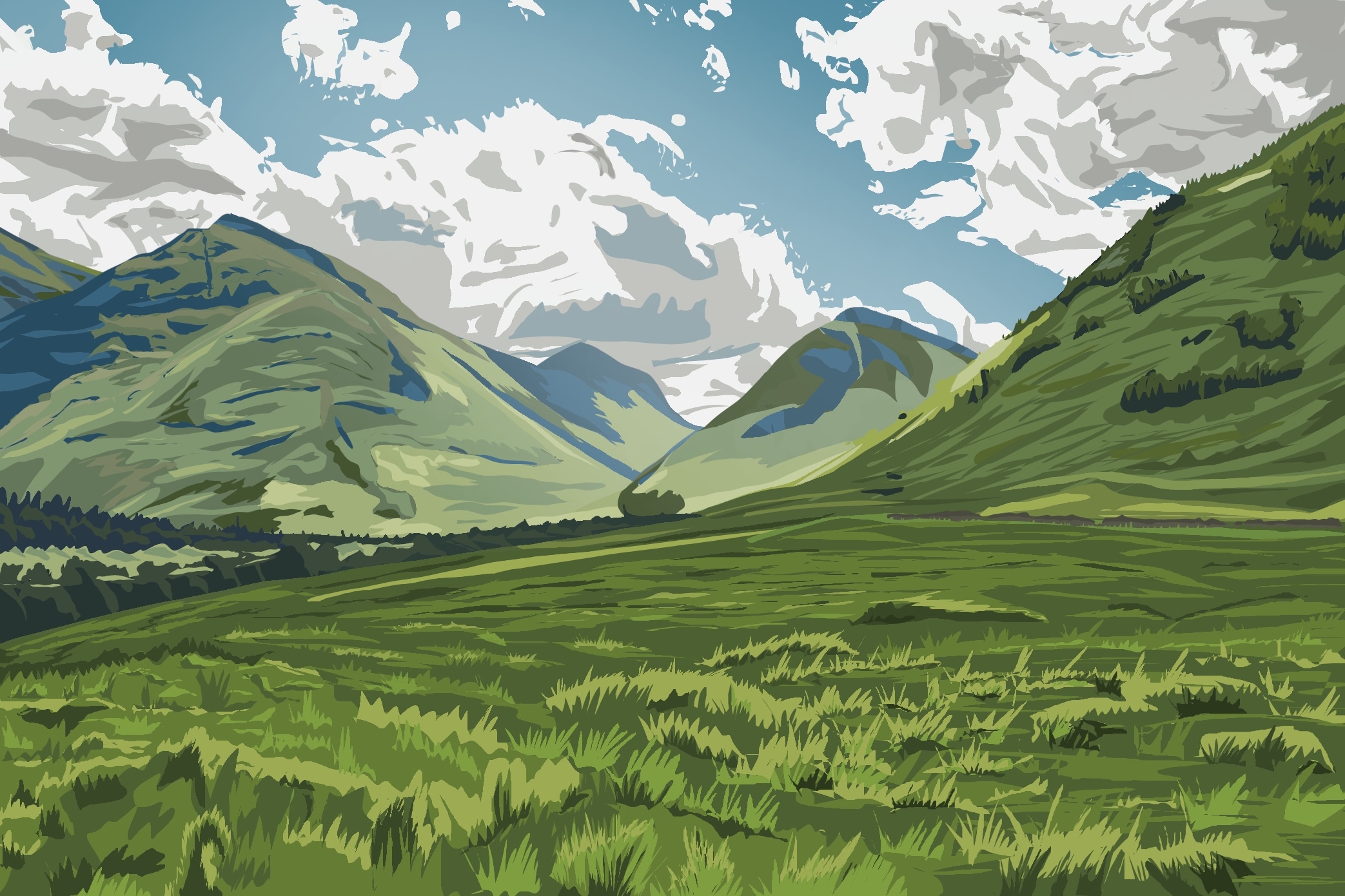 CHAP 1 - LA MONTAGNE VERTE par mylenelb