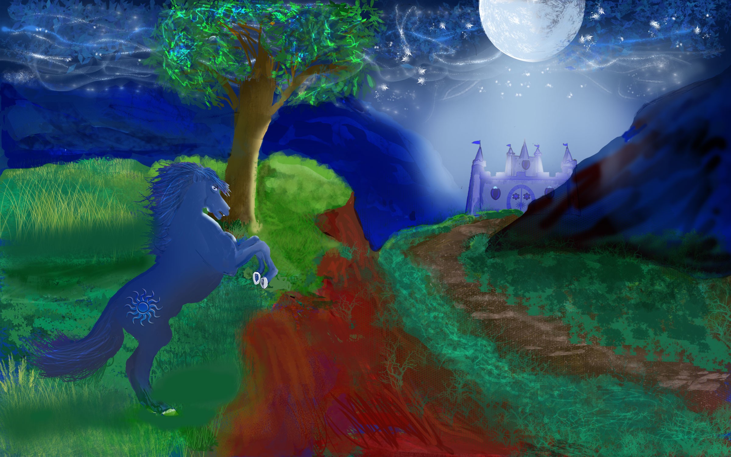 Les montanges bleues par dianarose