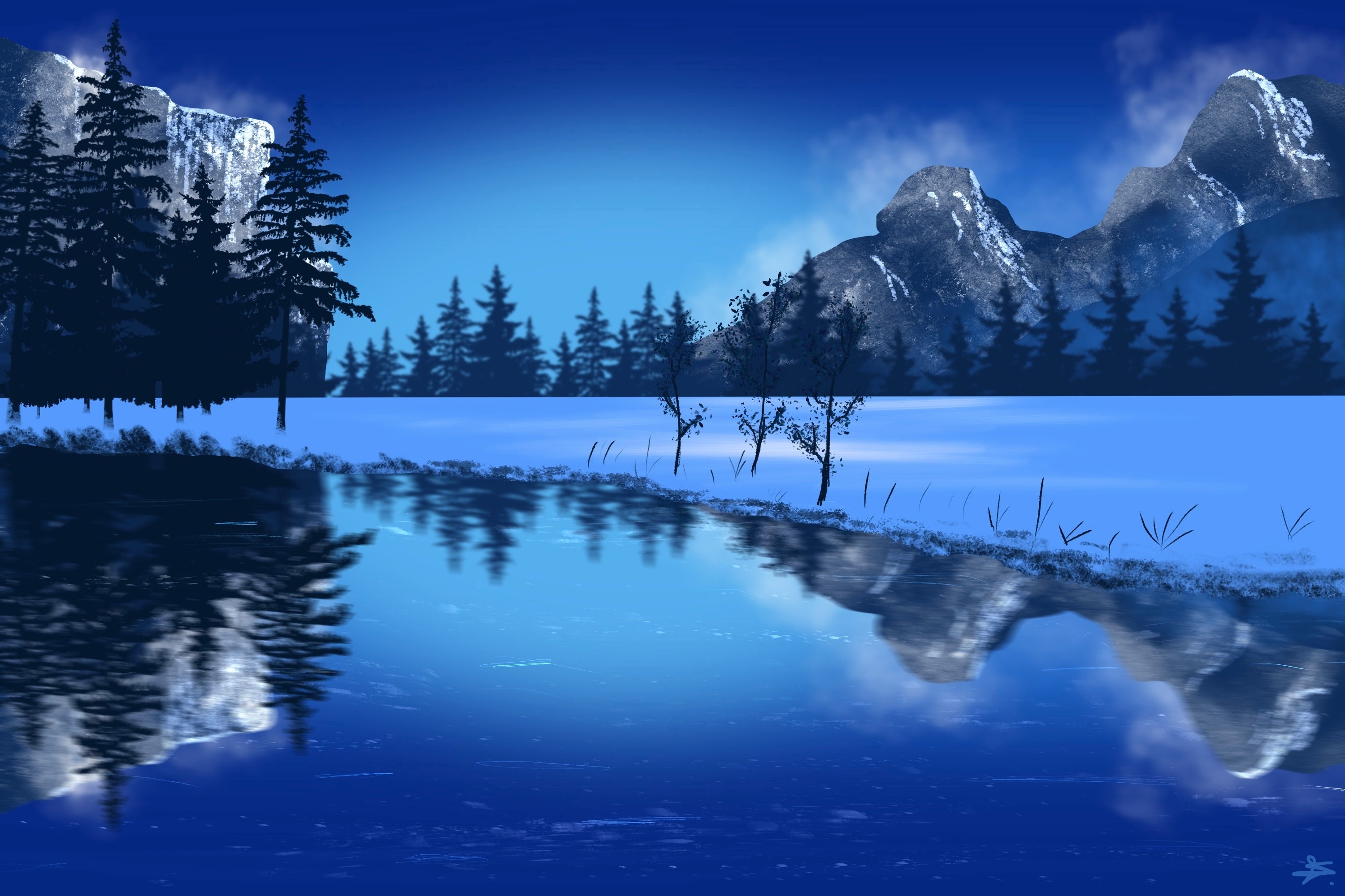 Montagnes_Enneigées_ par Lyndoriel