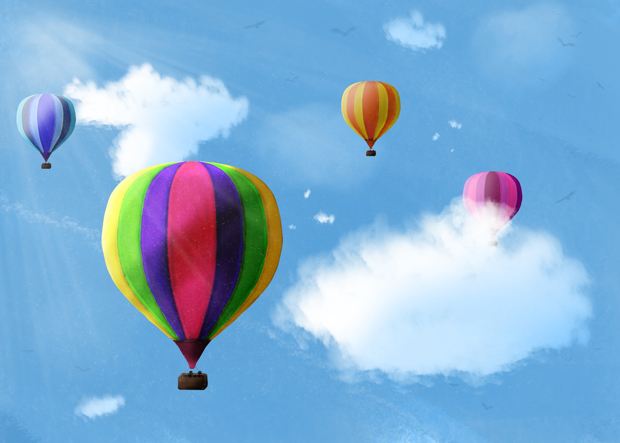 Montgolfières par Elsa