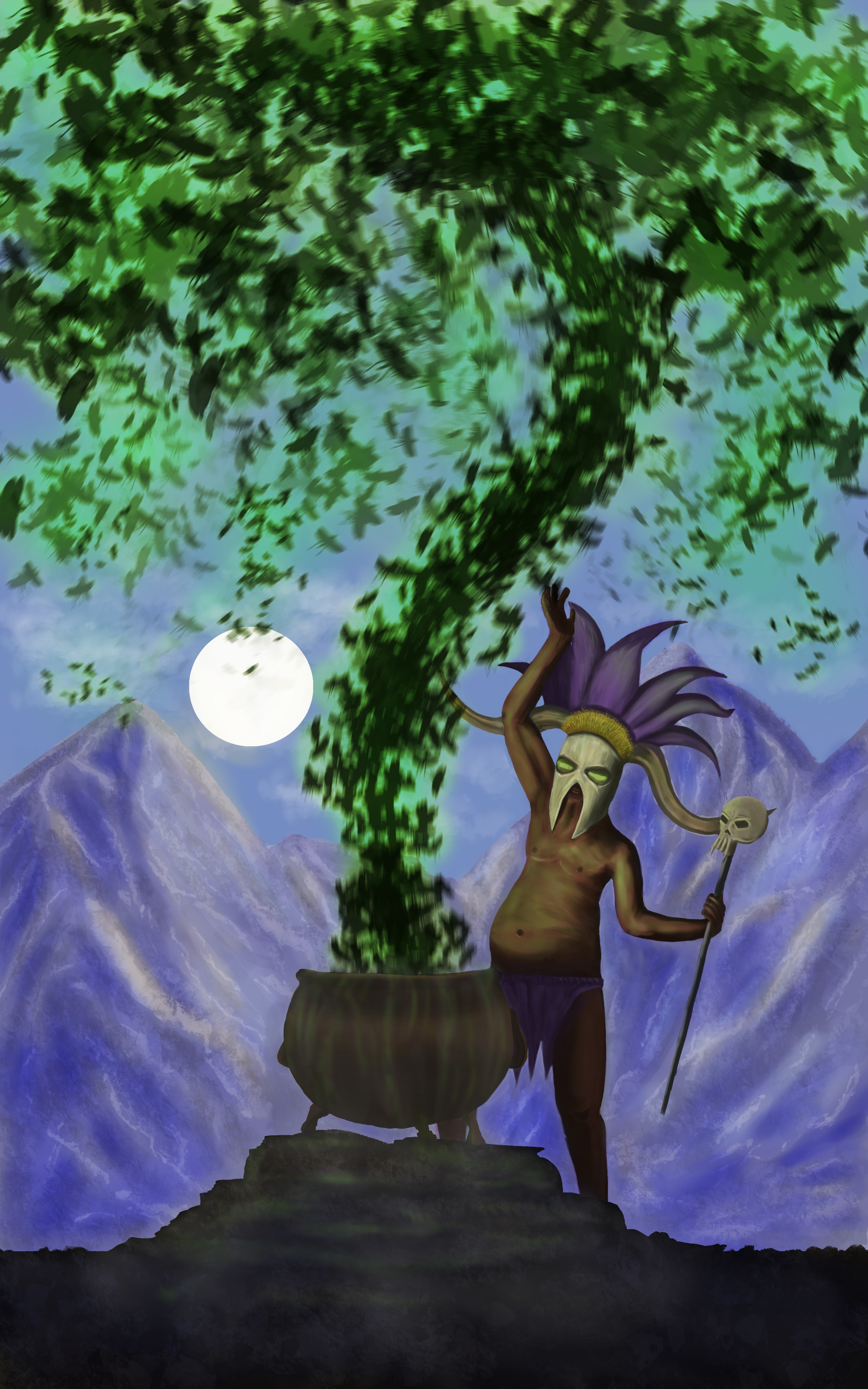 Essaie de nuée de sauterelles par Alban Epiphane