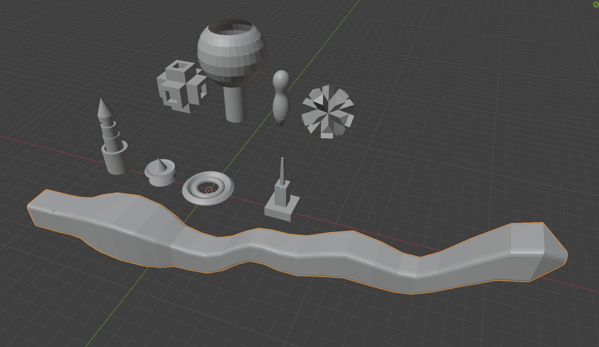 Objets modélisés blender par eO10
