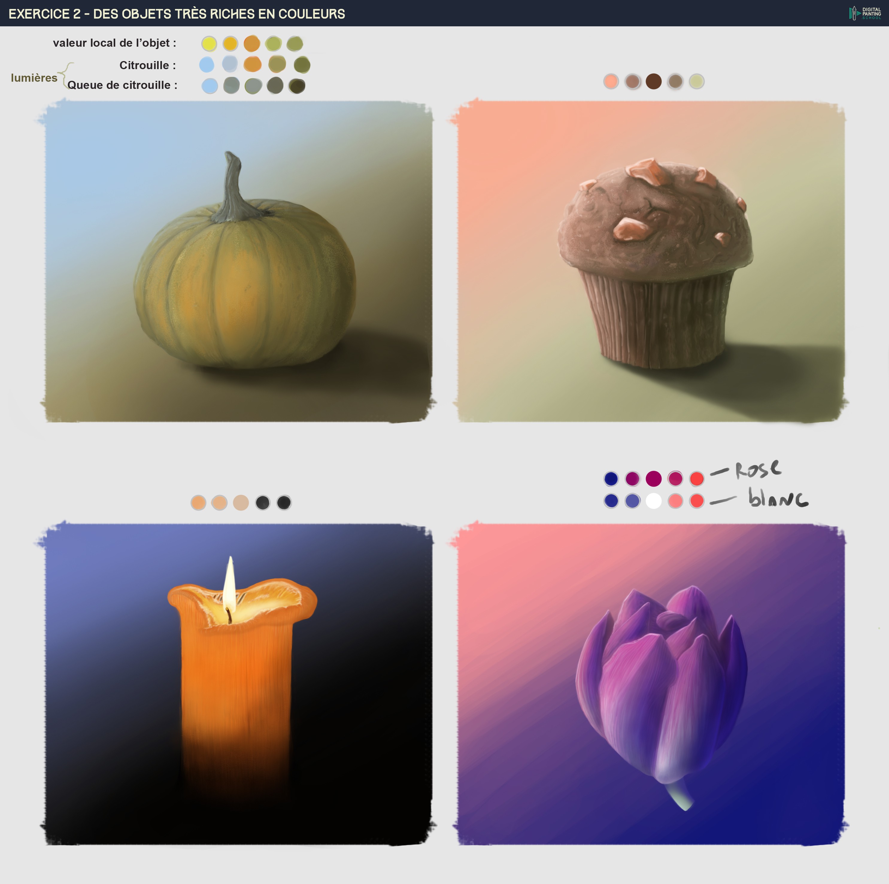 Colorisation - Objets très colorés par Kate