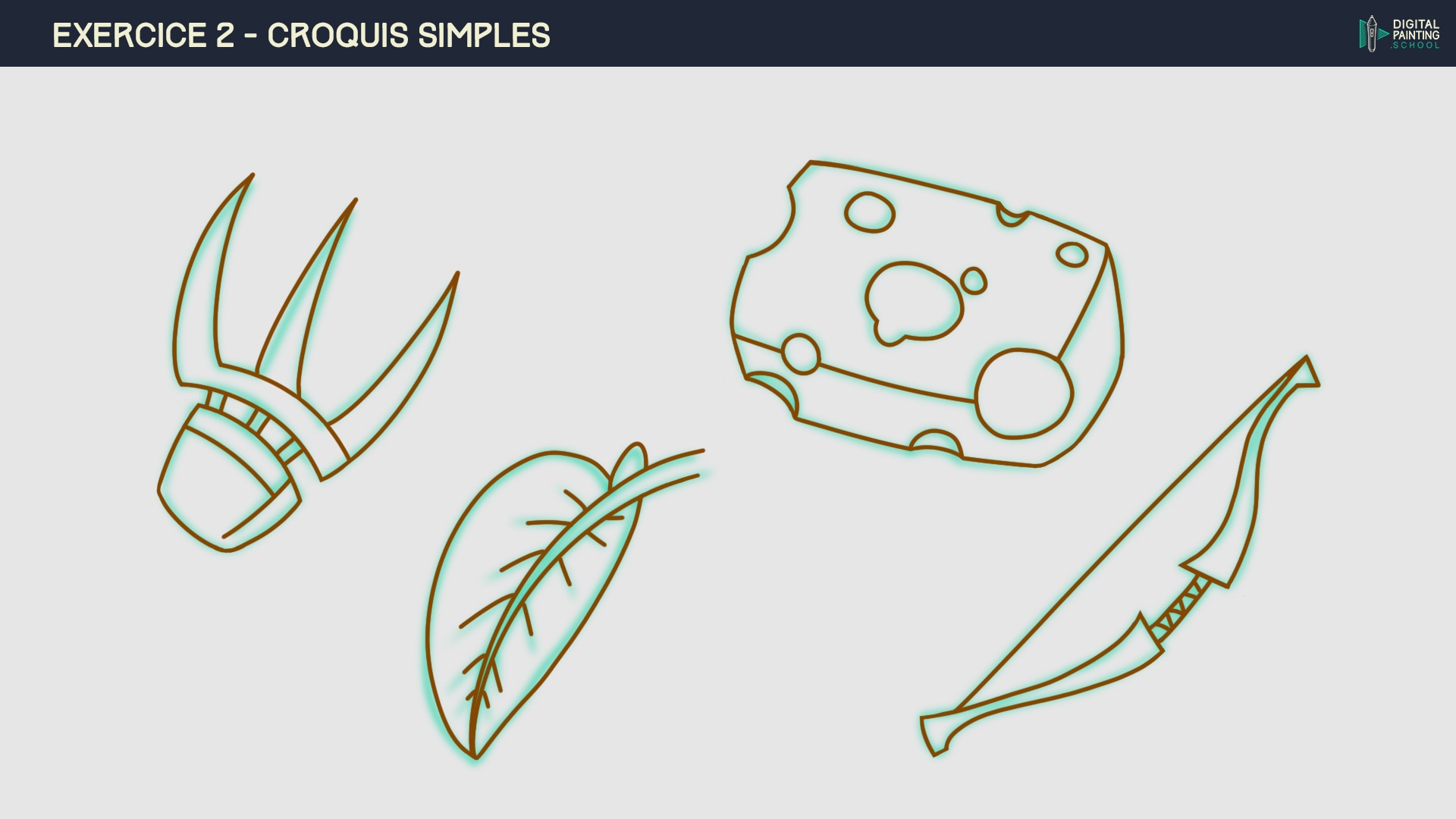 Partie I - chapitre 2 : le croquis - l'ensemble de mes exercices. par ori