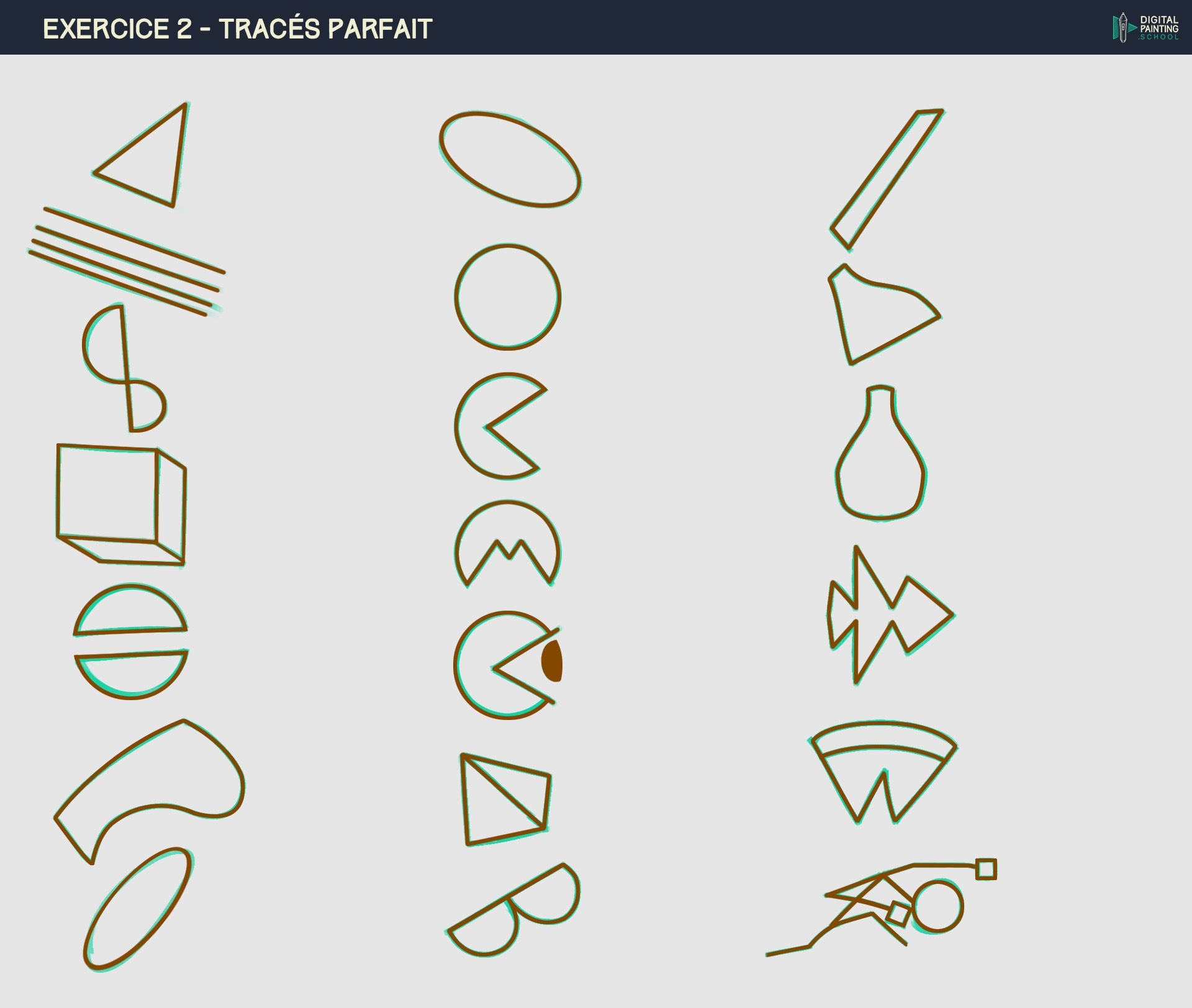Partie I - chapitre 2 : le croquis - l'ensemble de mes exercices. par ori