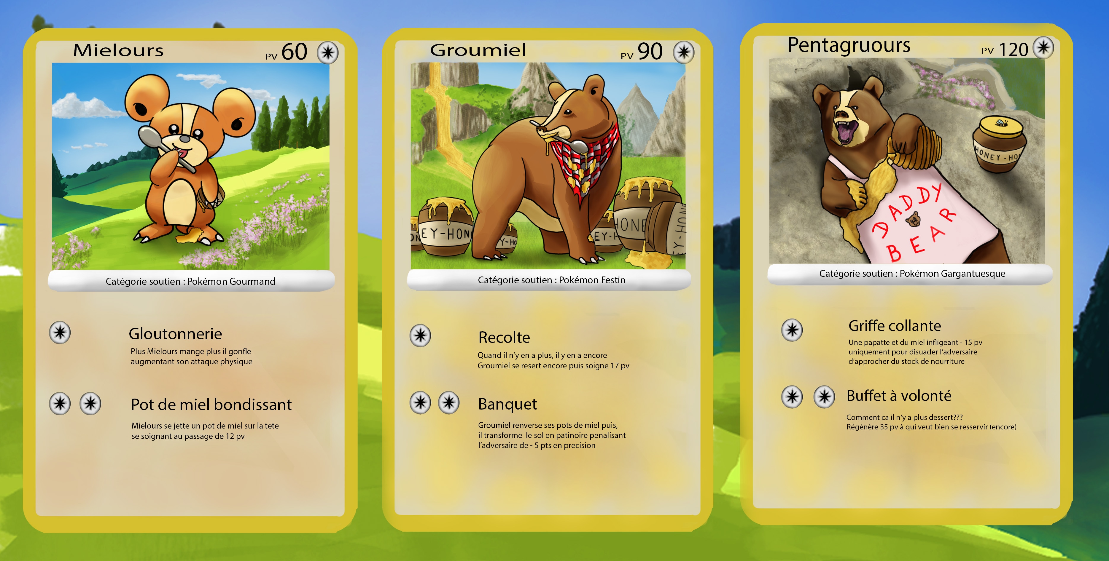 Cartes pokémon par Alban Epiphane